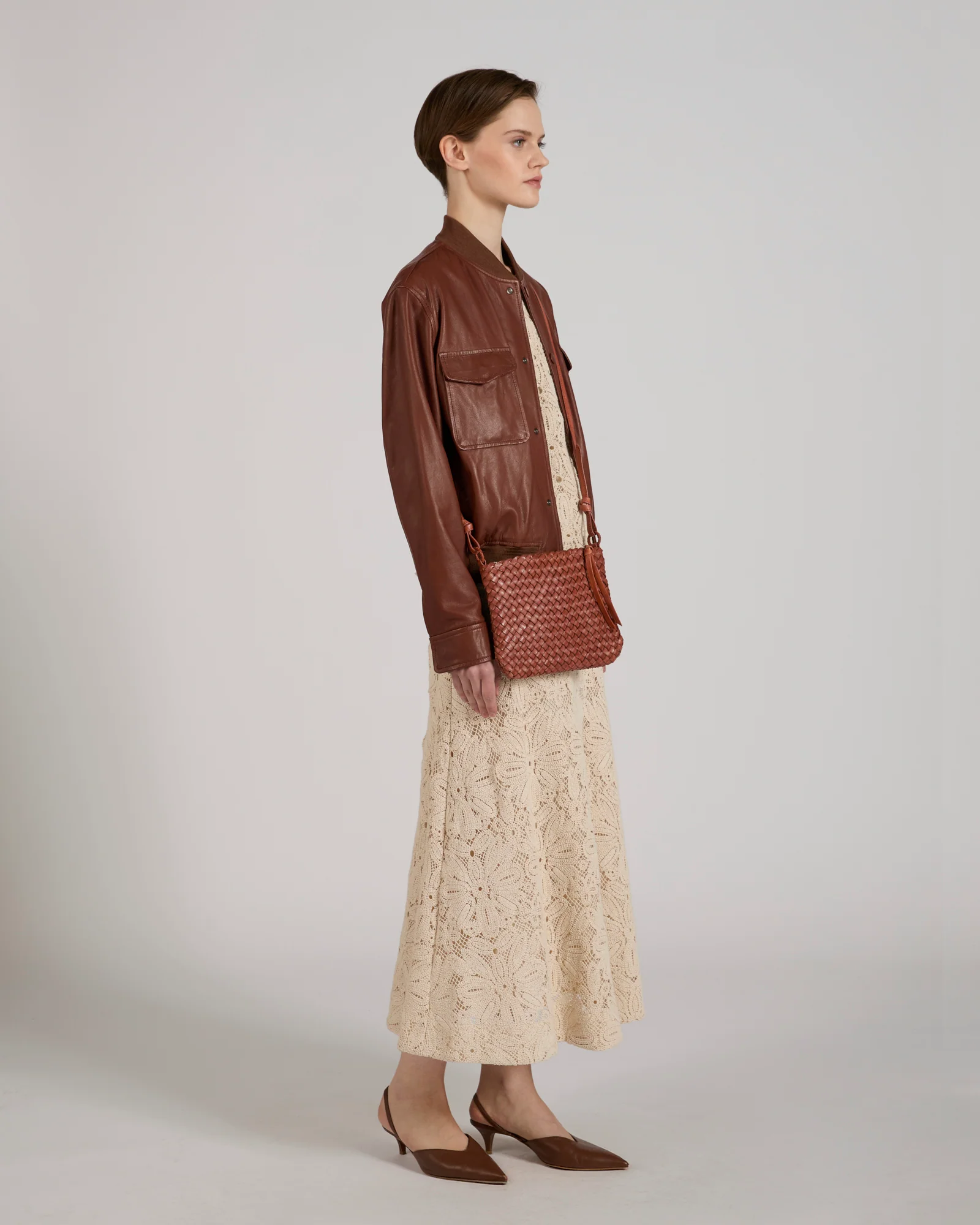 Braided leather bag - Image 2