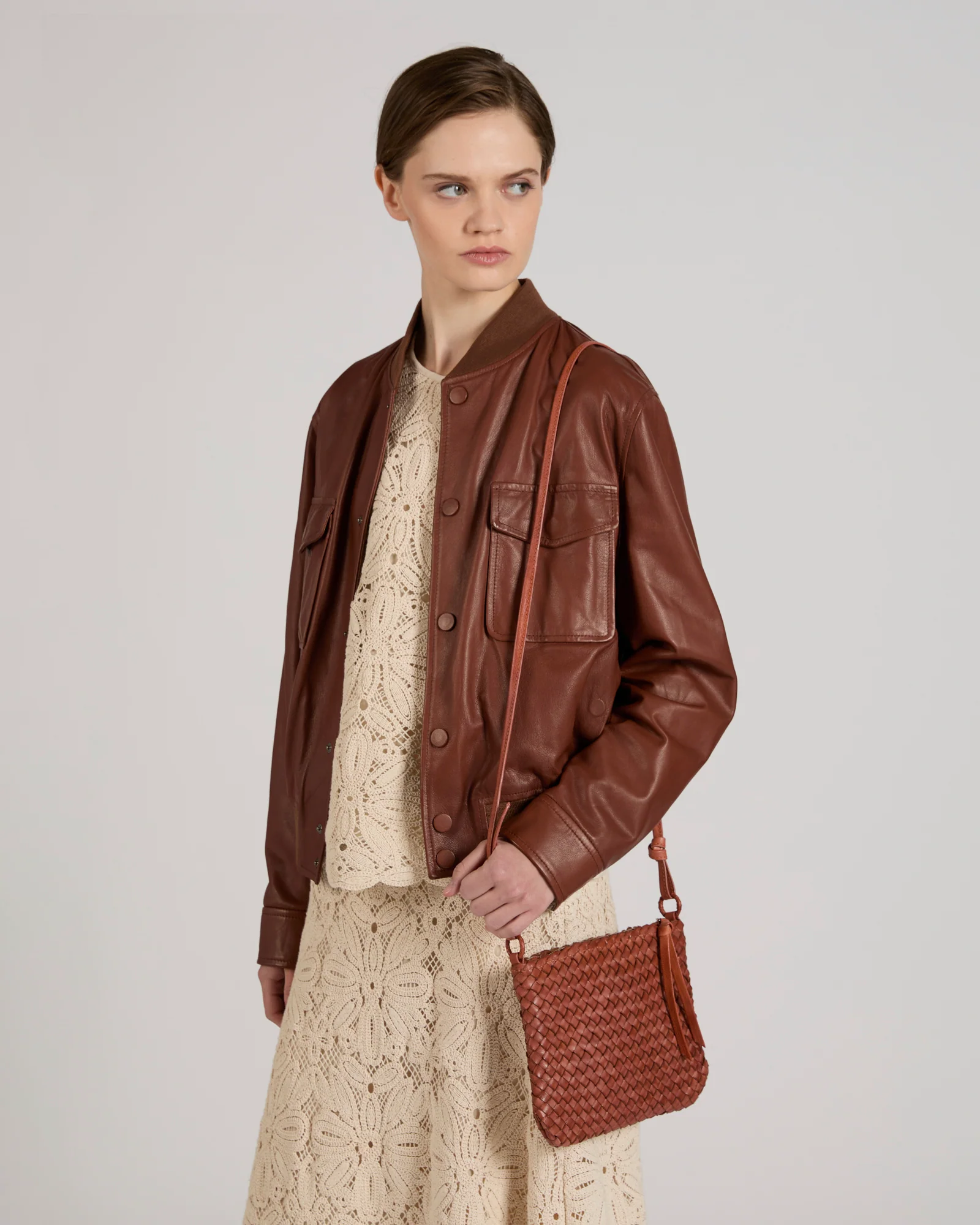 Braided leather bag - Image 3