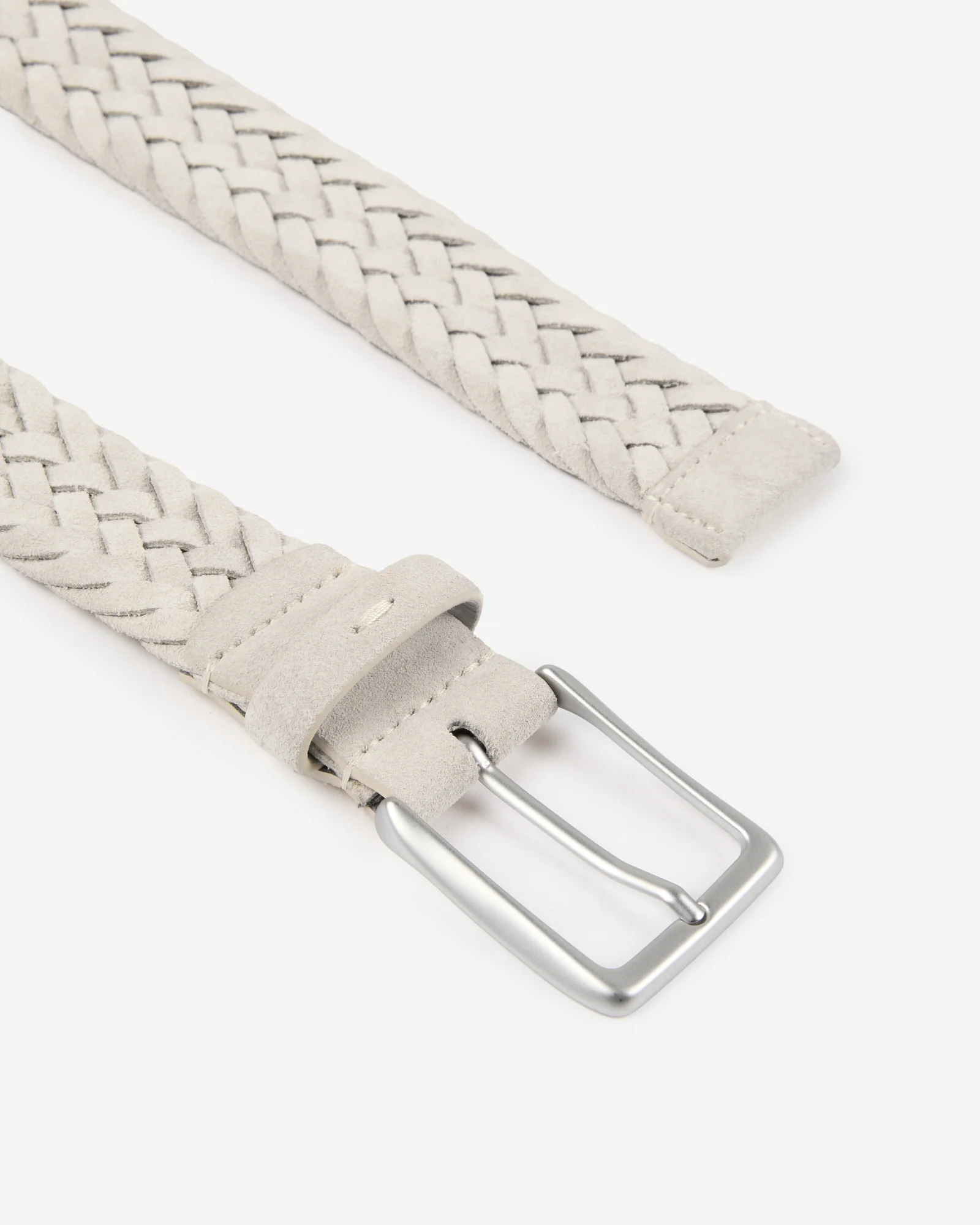 Braided suede leather belt - Image 2