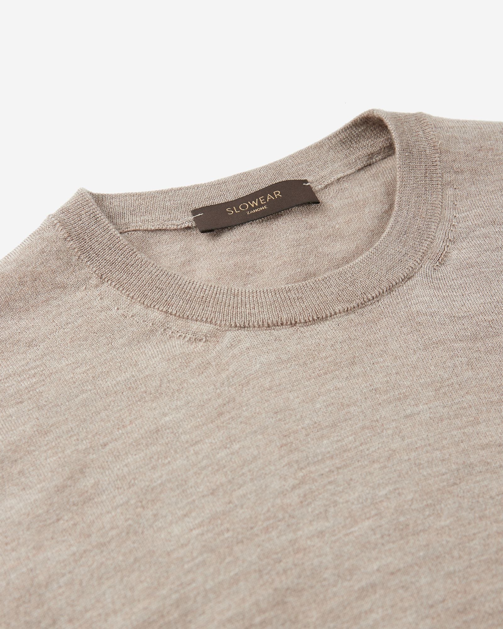 Cashmere and silk slim fit crewneck sweater - Image 6