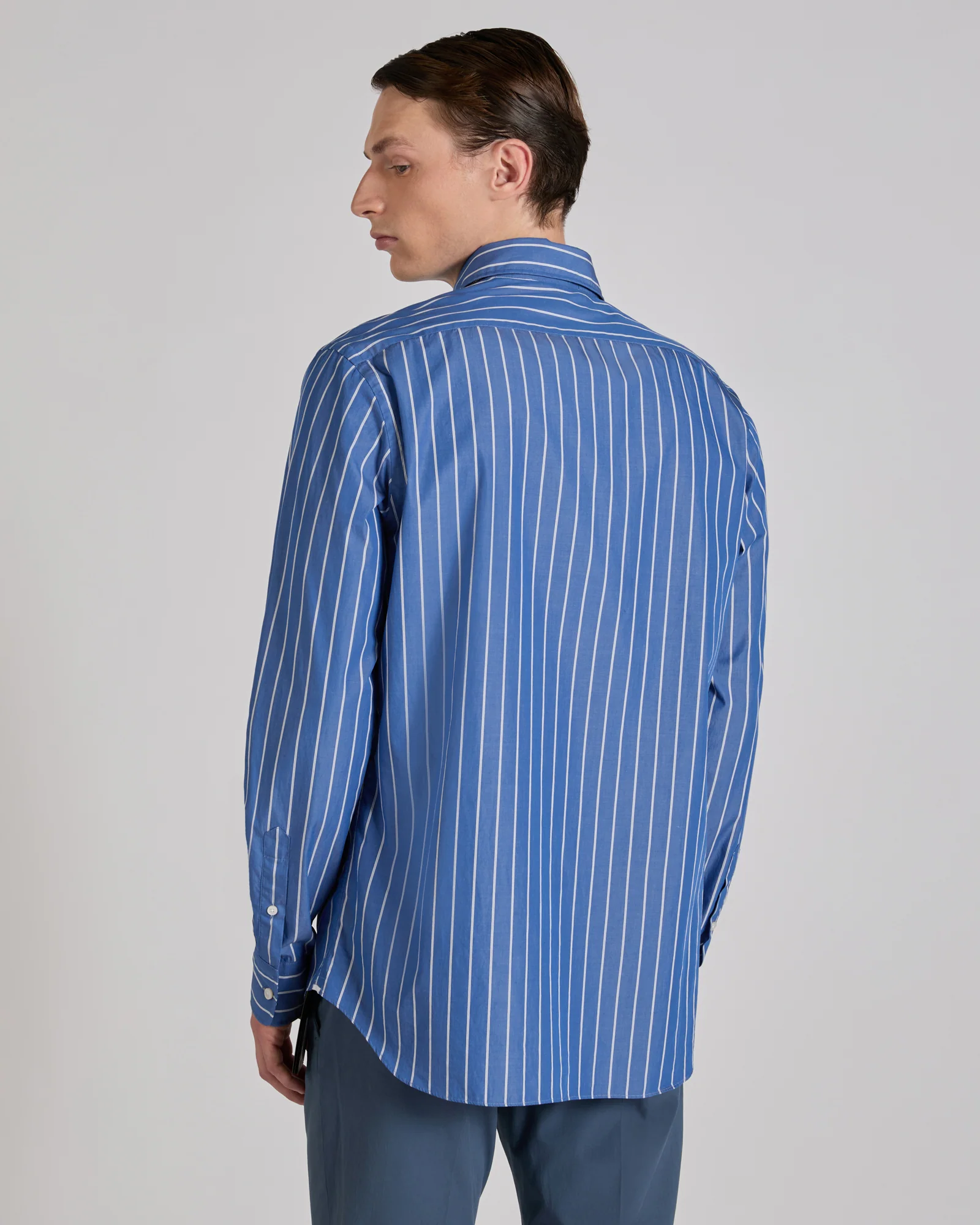 Casual fit cotton poplin shirt - Image 3