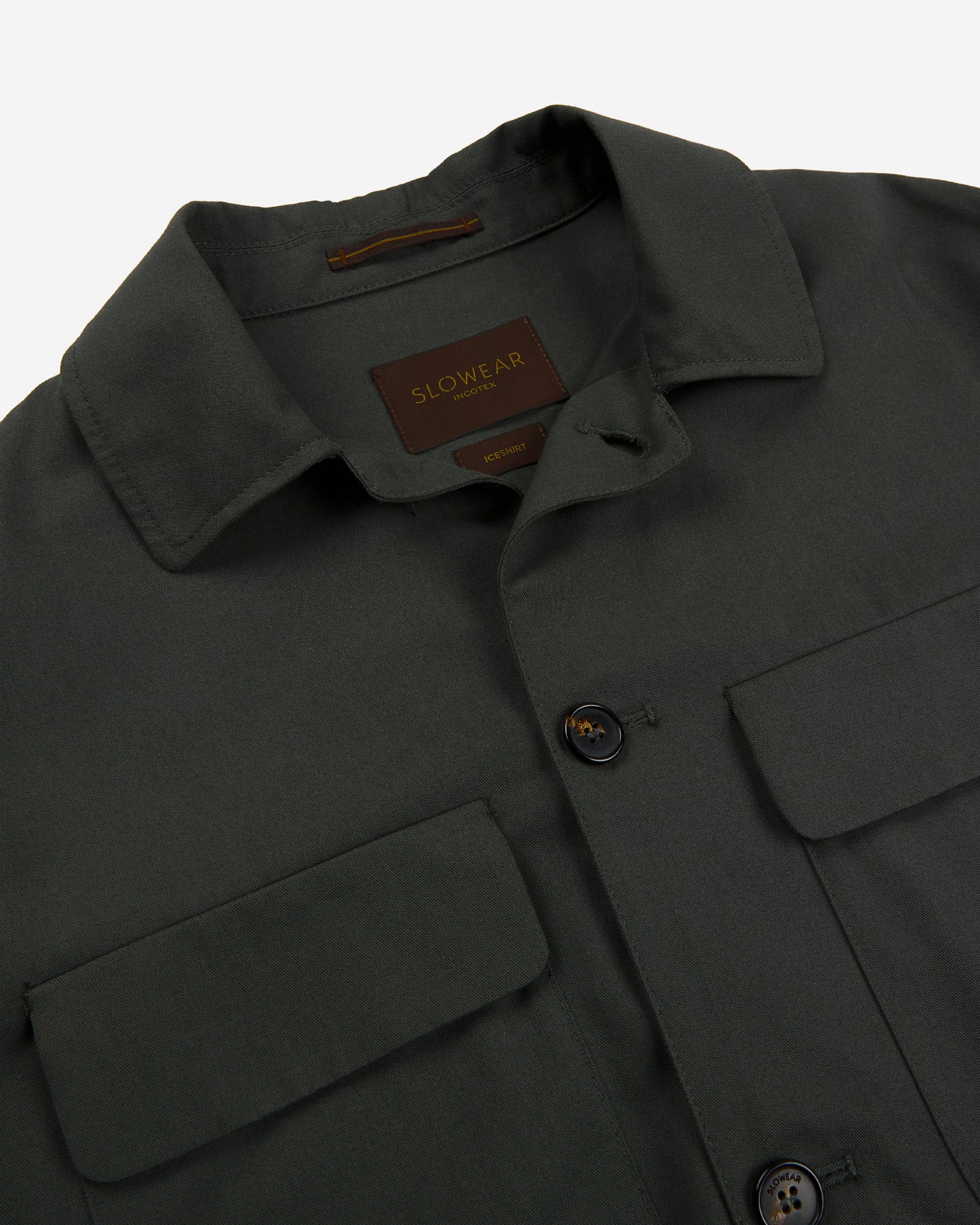Cotton crepe overshirt - Image 6