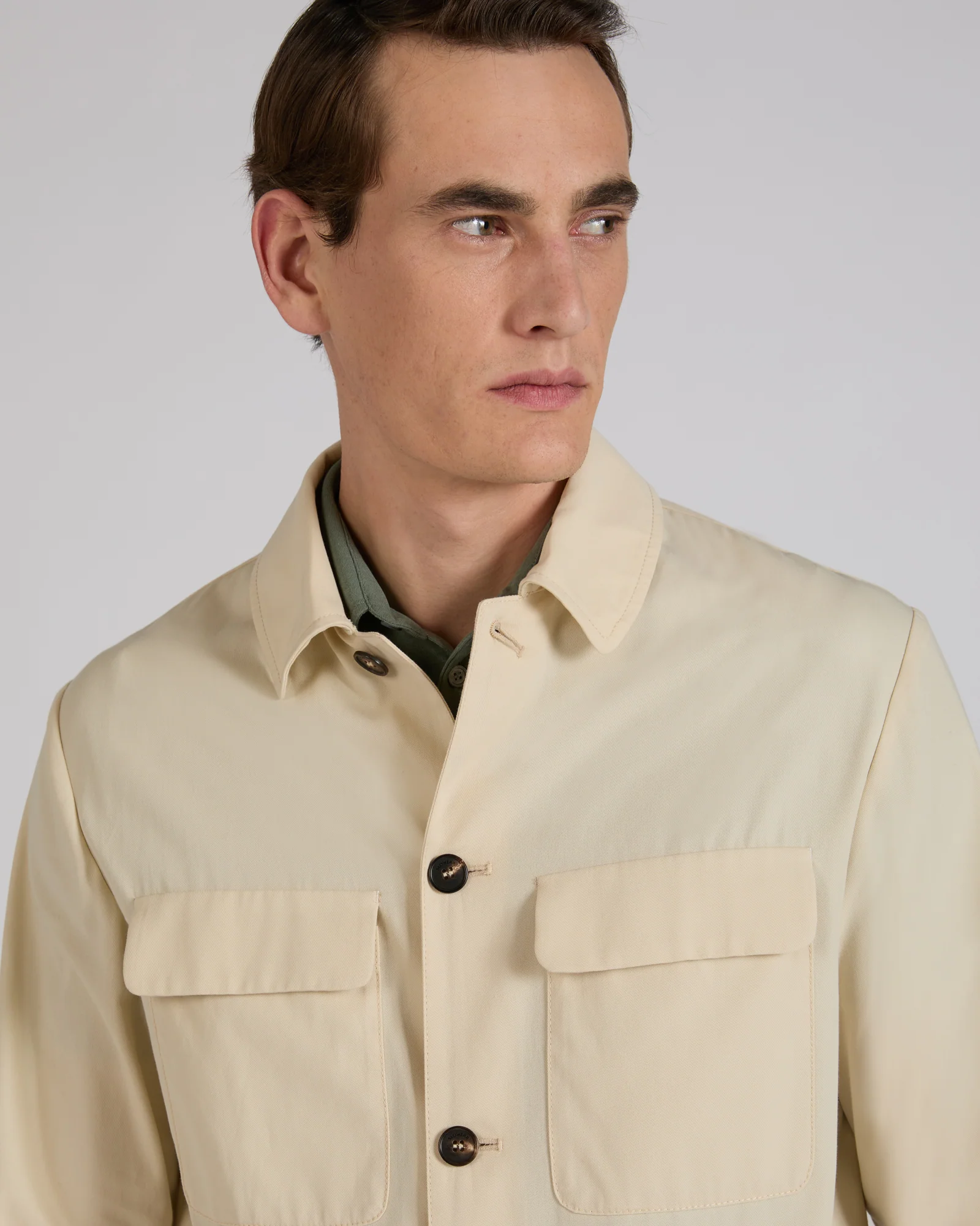 Cotton crepe overshirt - Image 4