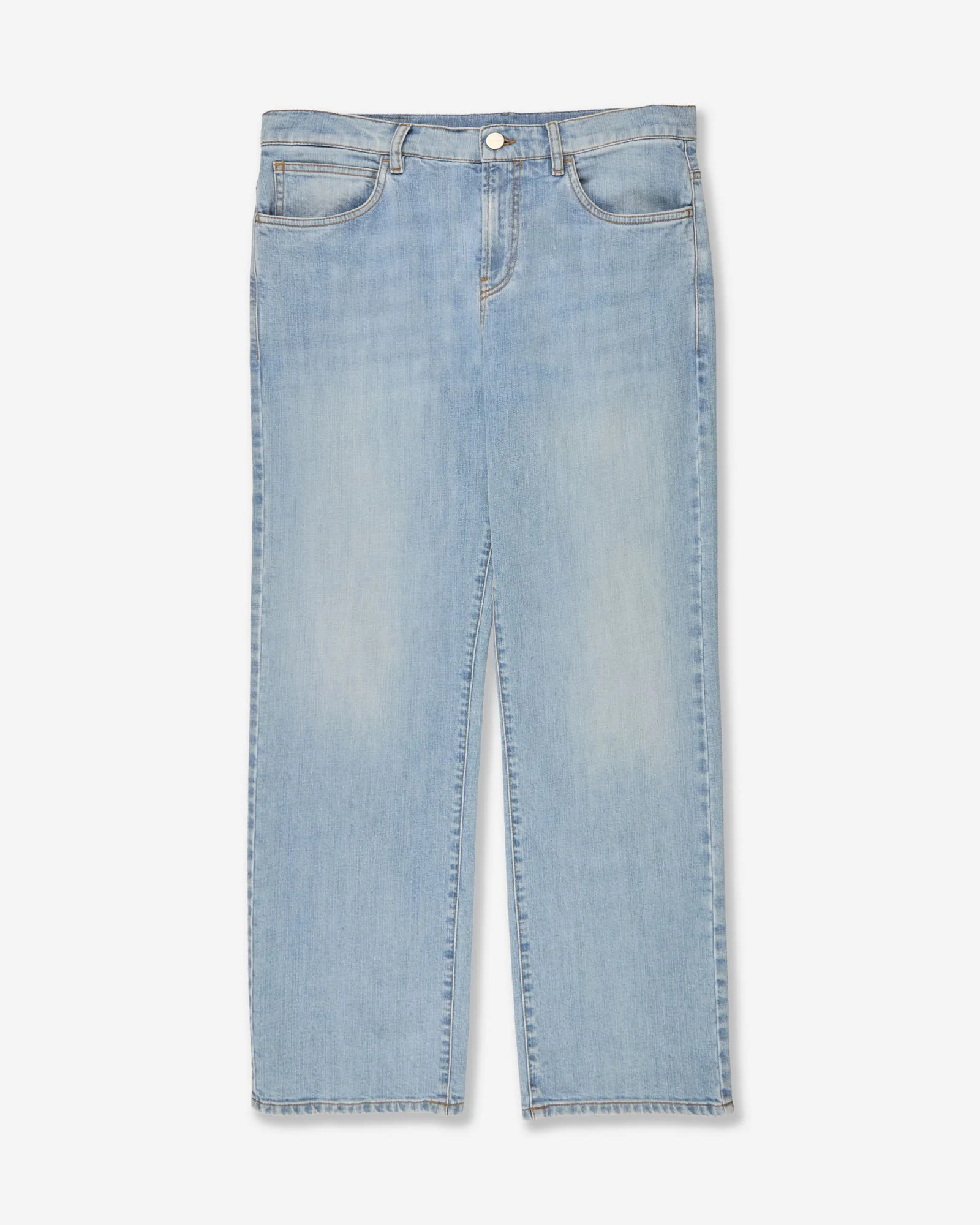 Five-pocket boyfriend fit denim trousers