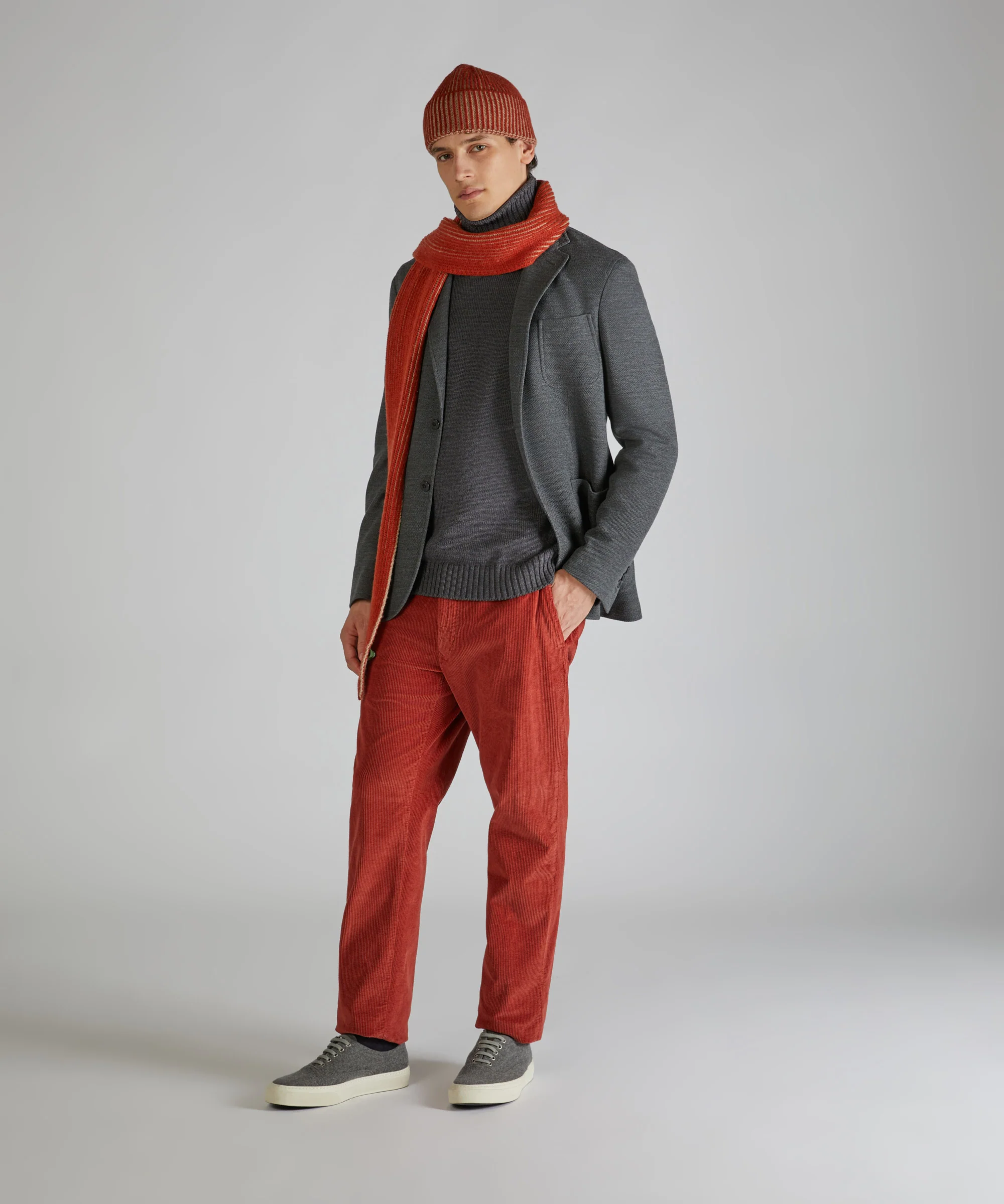 Jersey hopsack slim fit jacket - Image 4