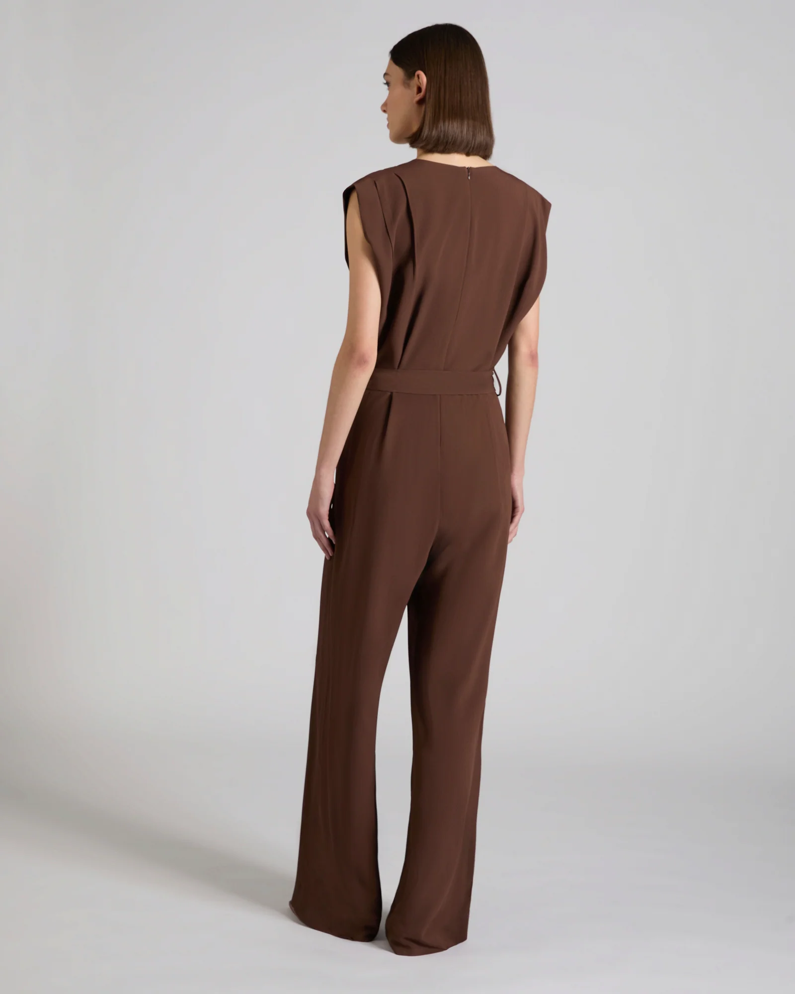 Jumpsuit in silk-blend crêpe de chine - Image 3
