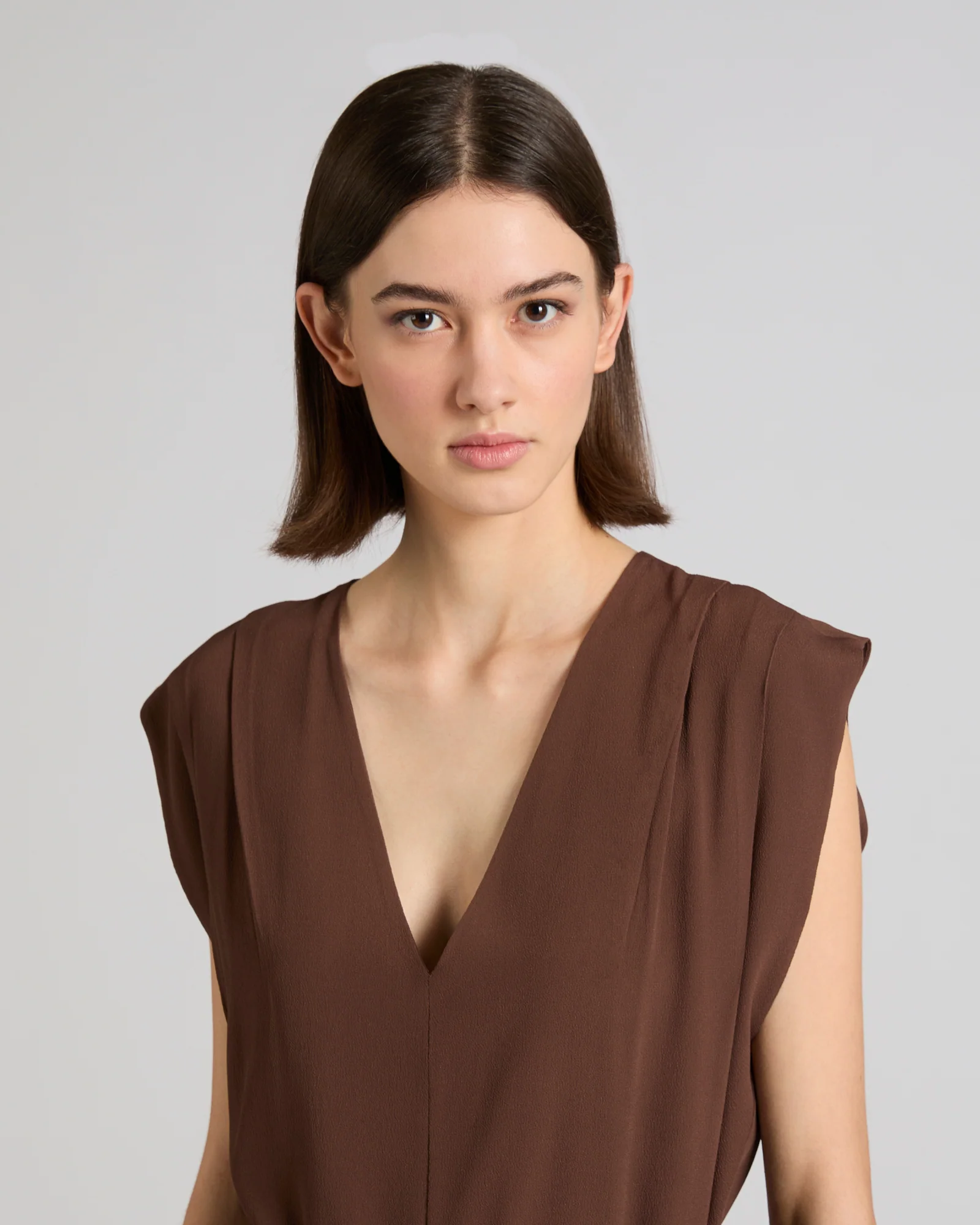 Jumpsuit in silk-blend crêpe de chine - Image 4