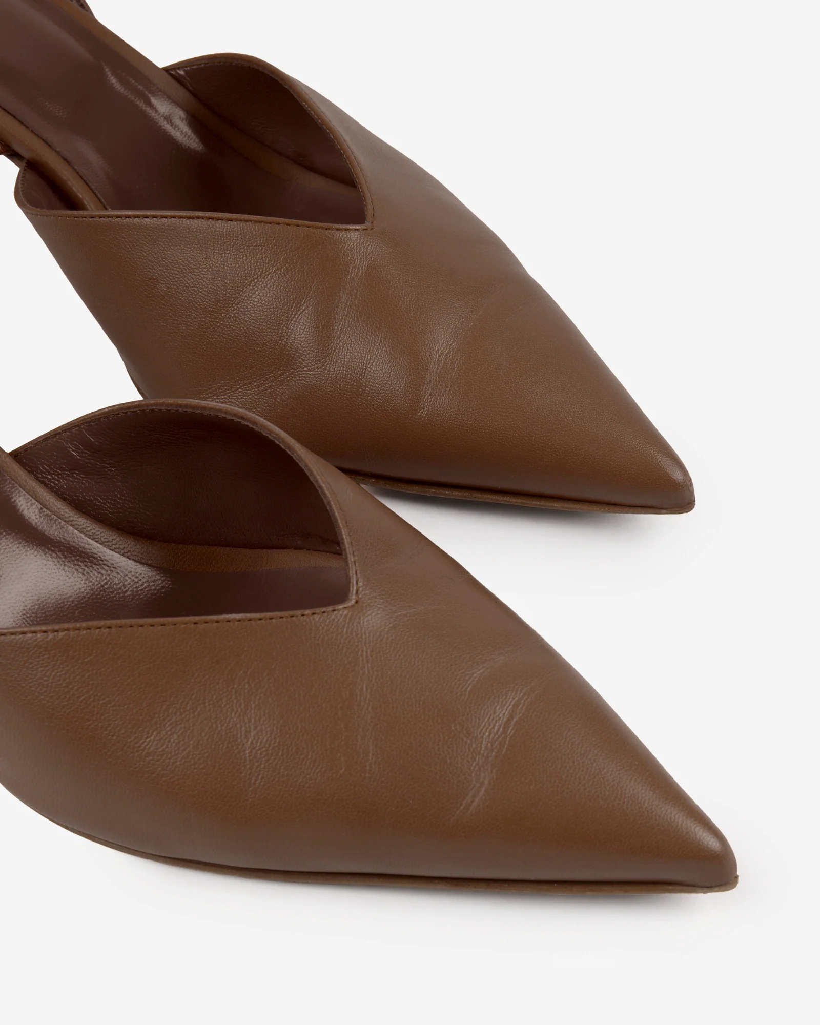 Leather slingback pumps - Image 3