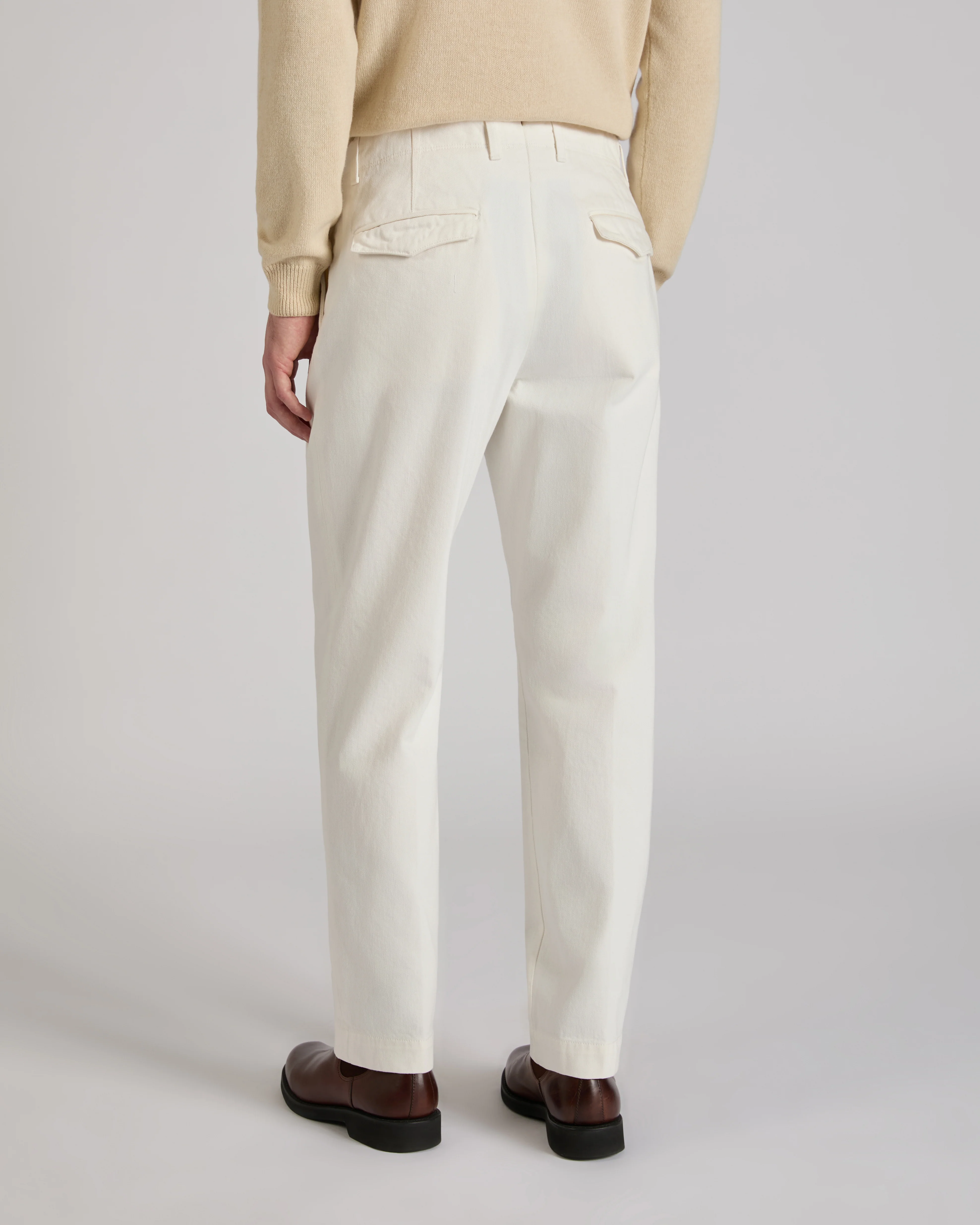 Loose fit cotton bull trousers - Image 3