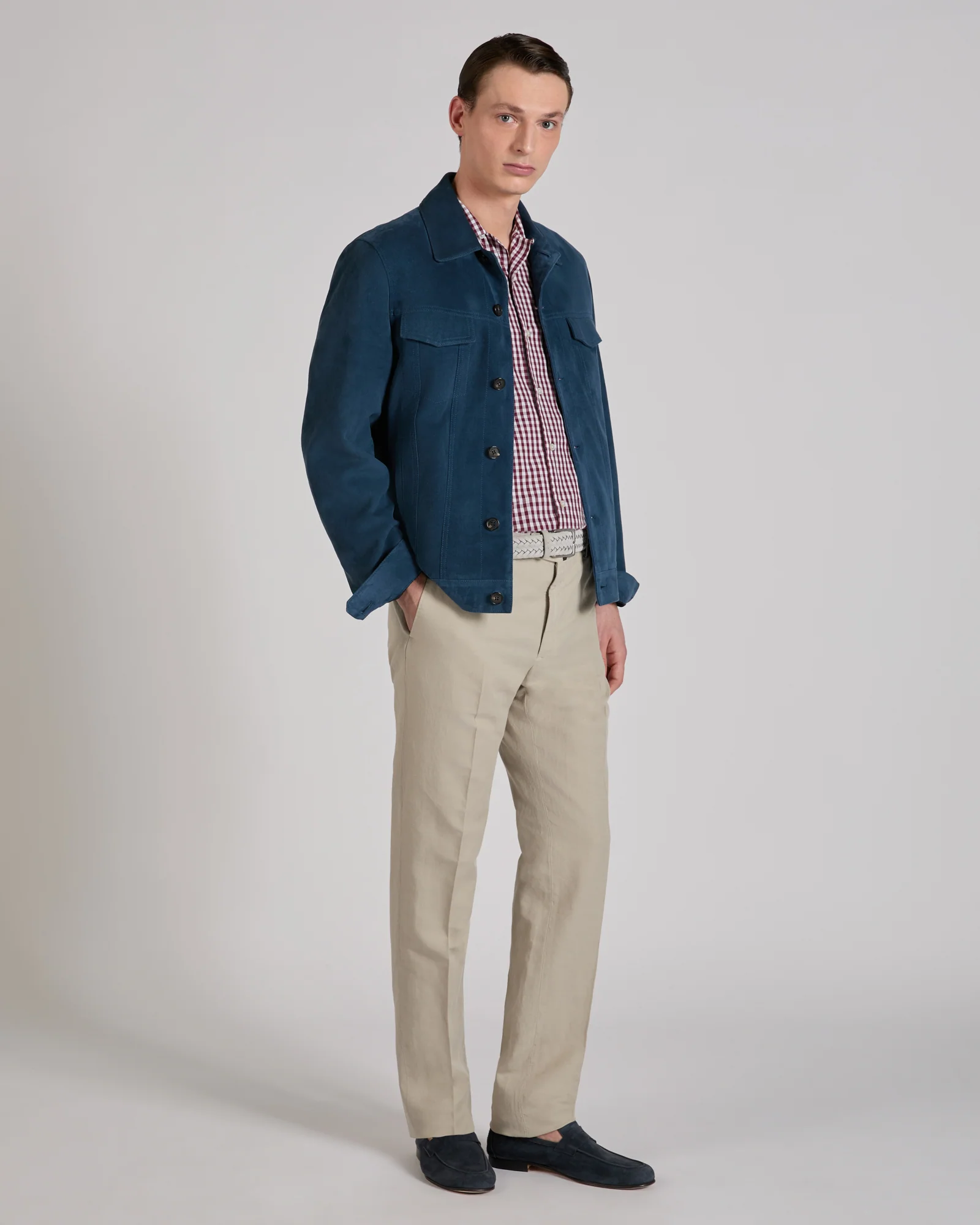 Patterned cotton overshirt - Image 5