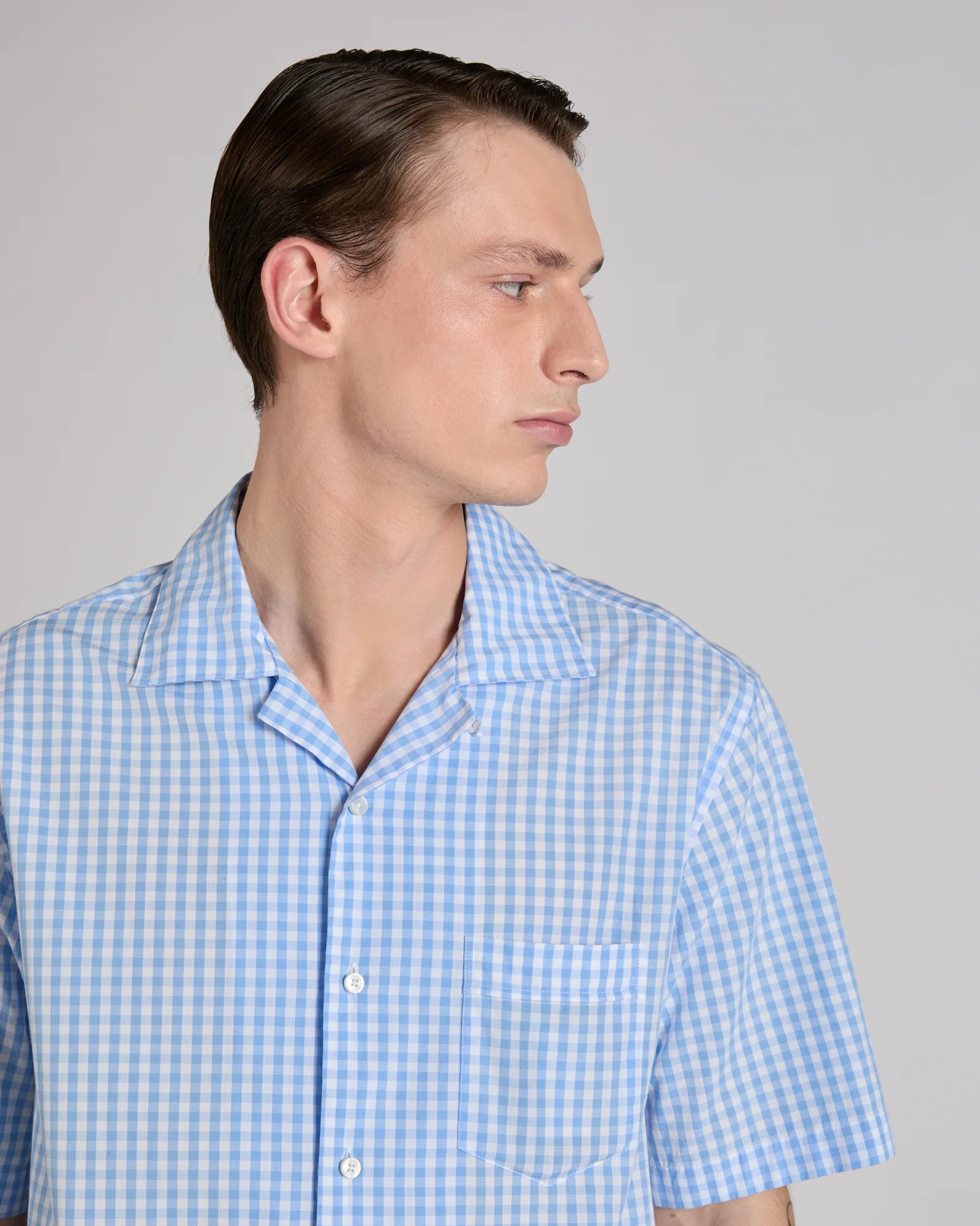 Patterned cotton overshirt - Image 4