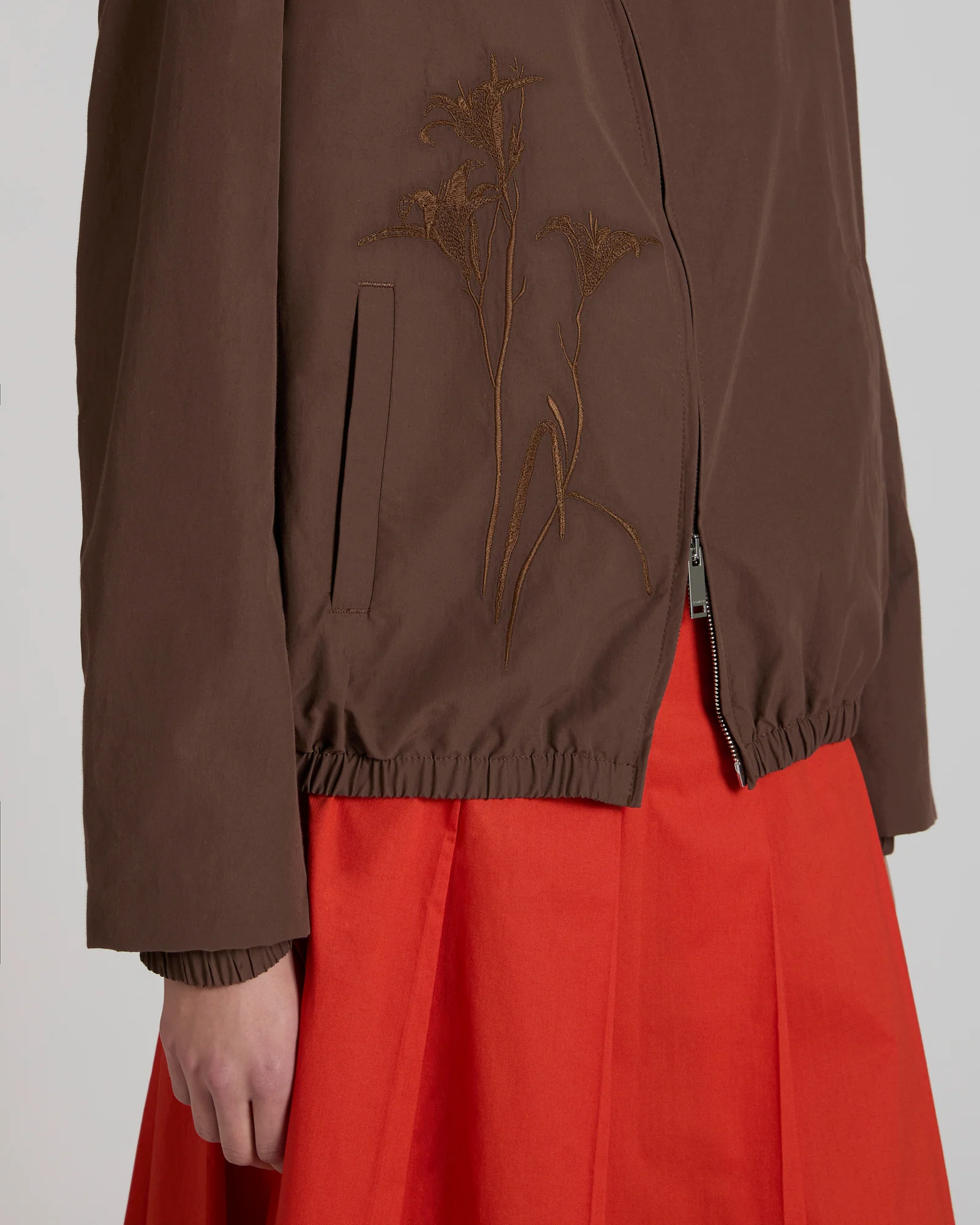 Primo bomber jacket in cotton and technical fabric - Image 4