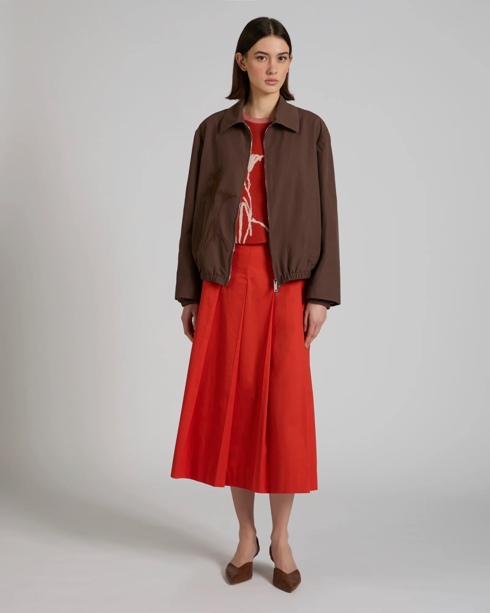 Primo bomber jacket in cotton and technical fabric - Image 5