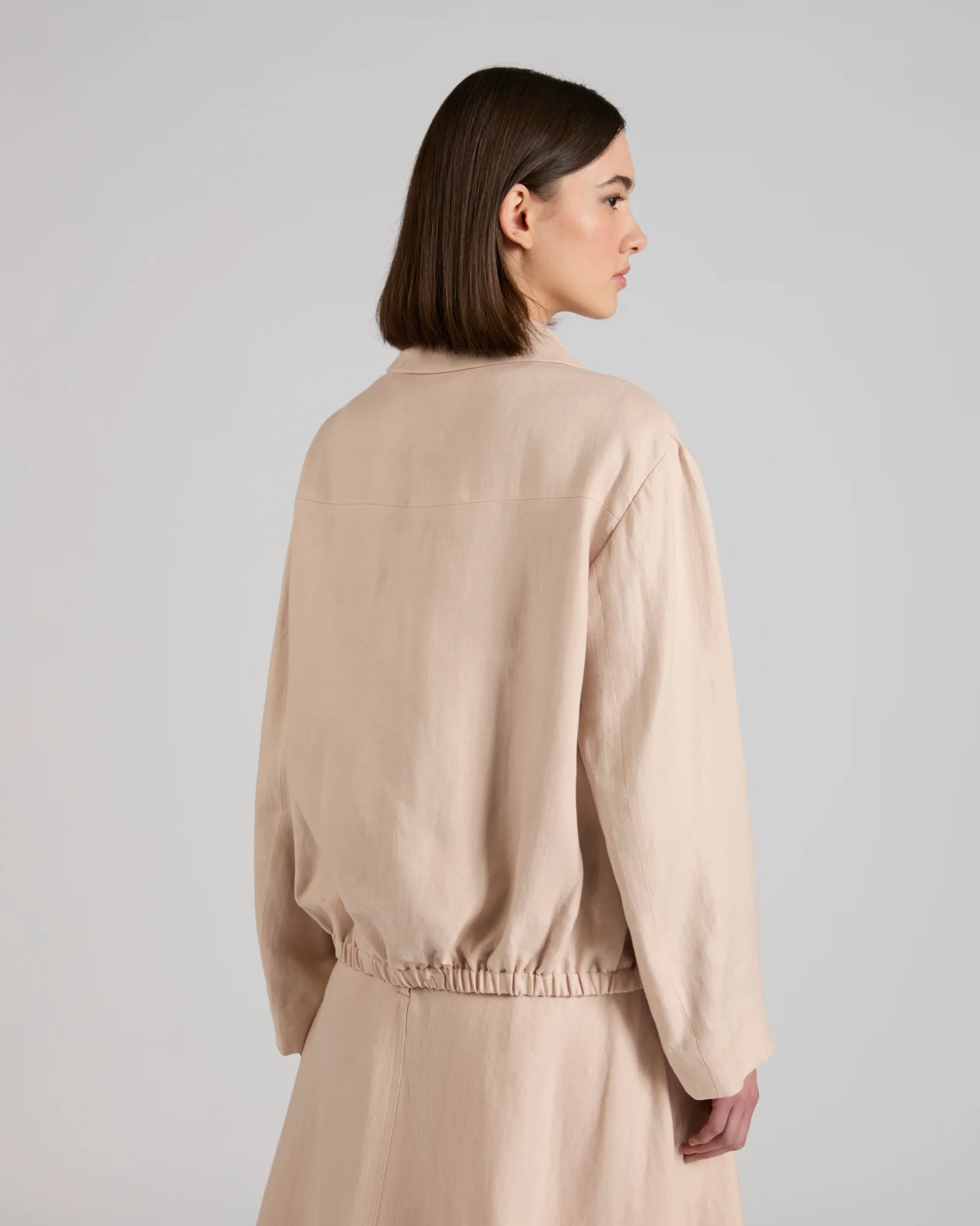 Primo bomber jacket in linen - Image 3