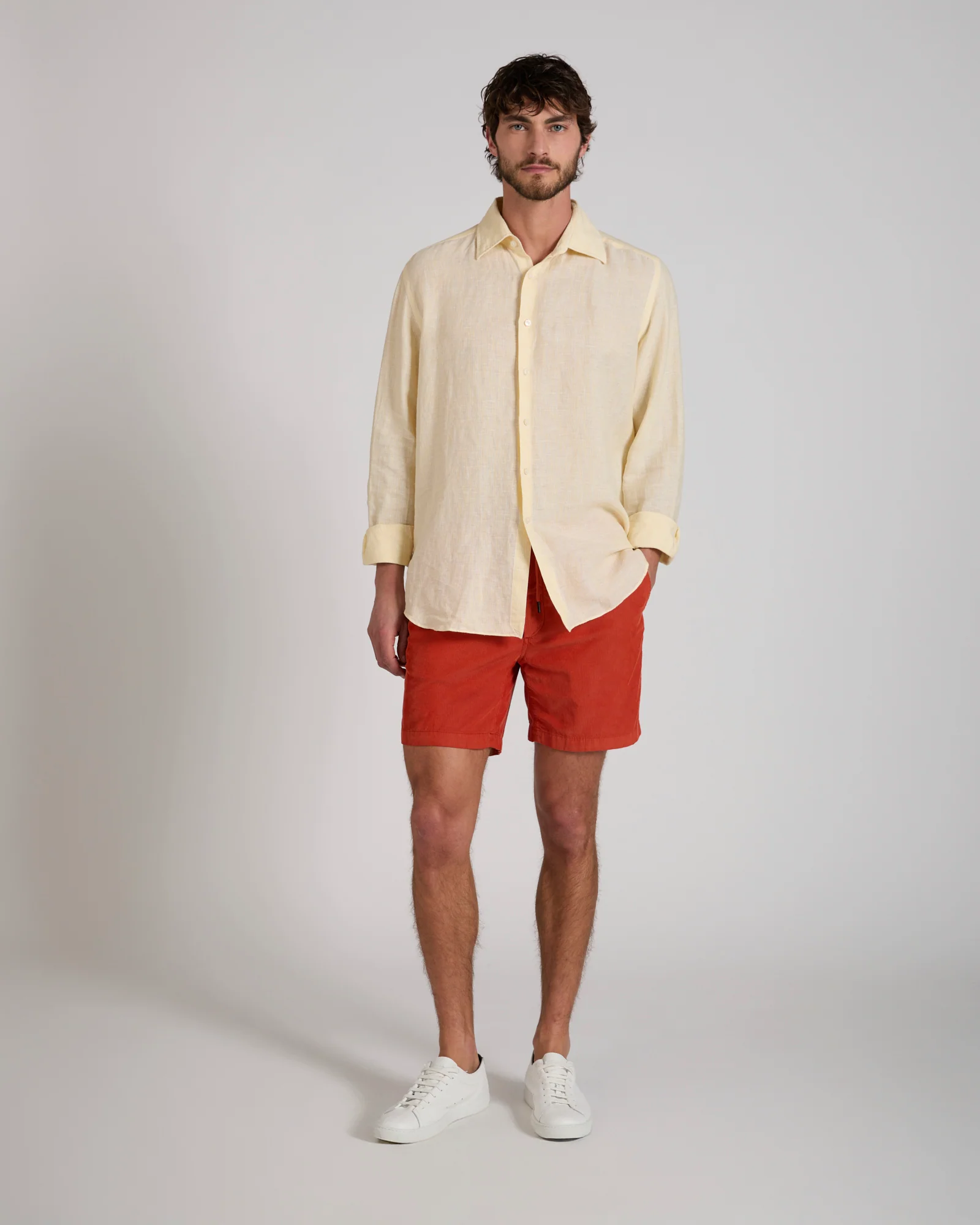 Regular fit corduroy Bermuda shorts - Image 5