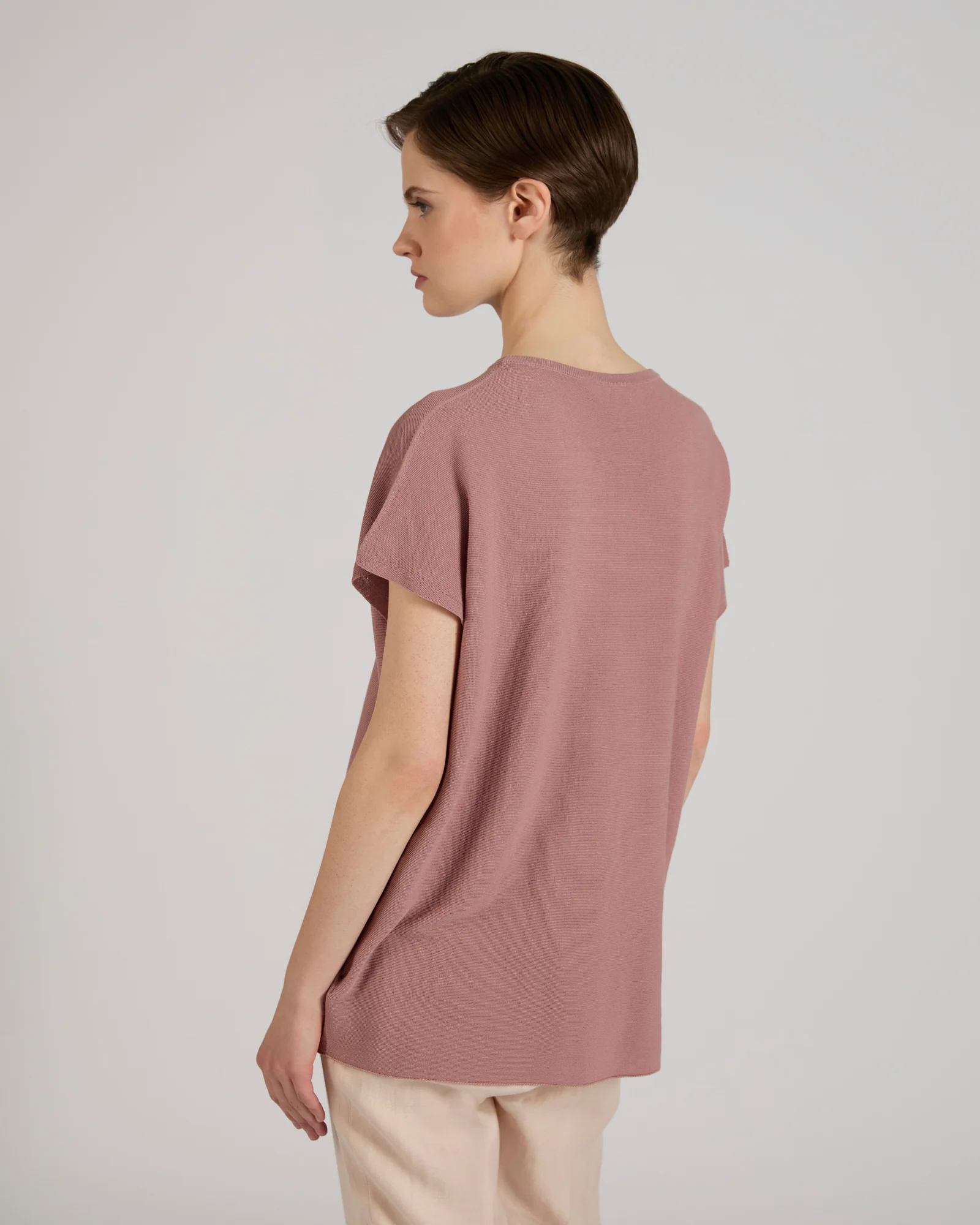Regular fit cotton crêpe blouse - Image 3