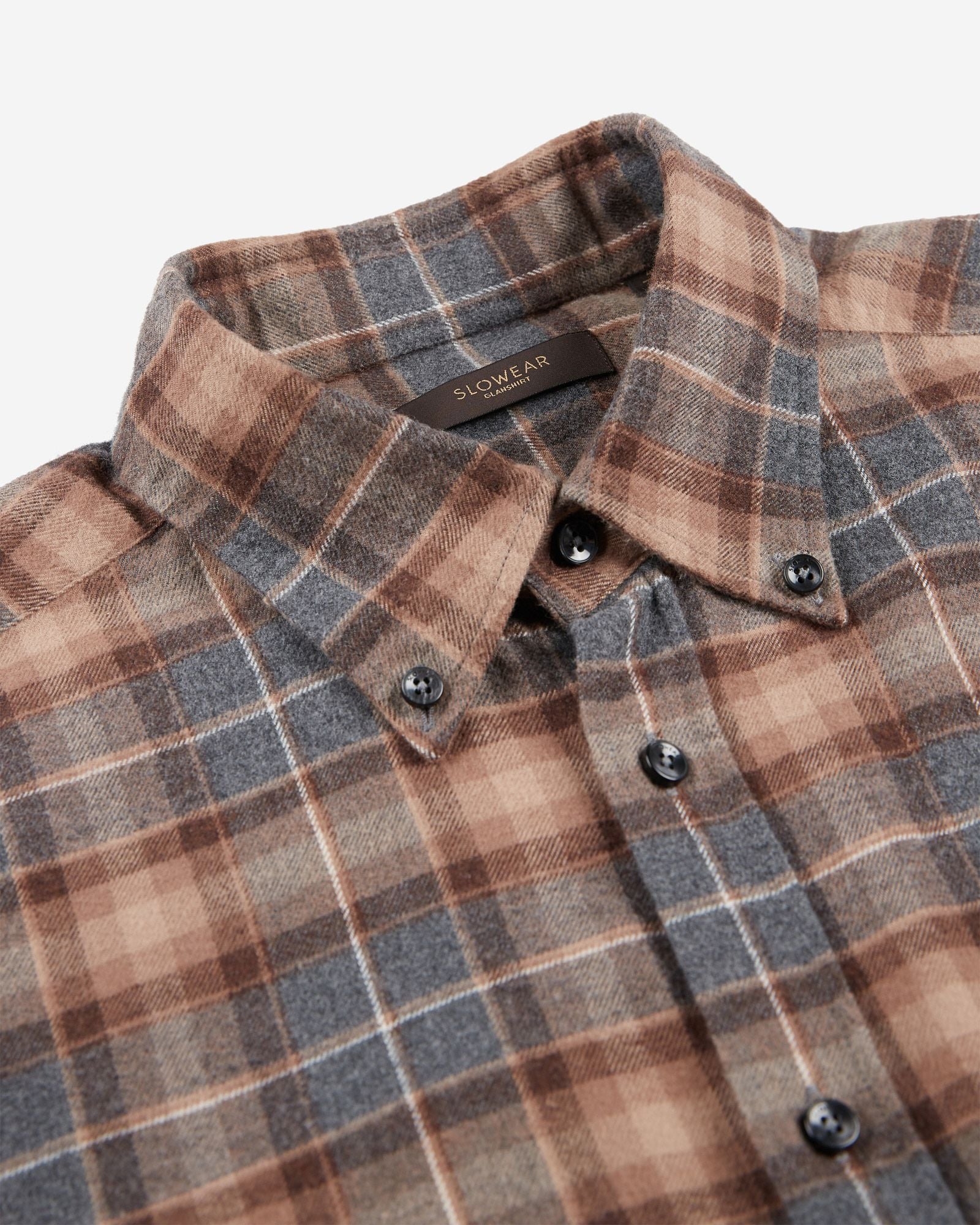 Regular fit cotton flannel shirt - Image 6
