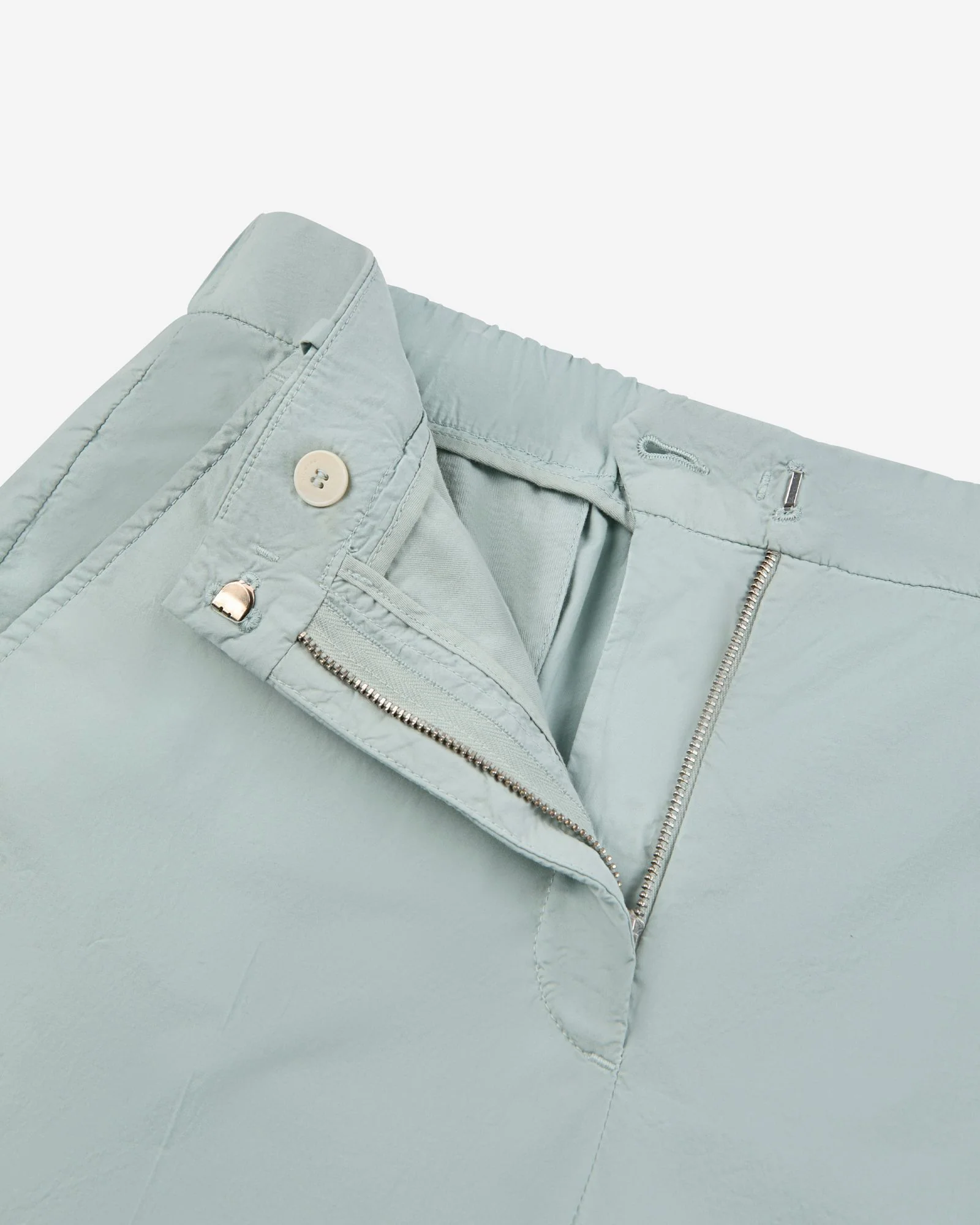Regular fit cotton poplin trousers - Image 6