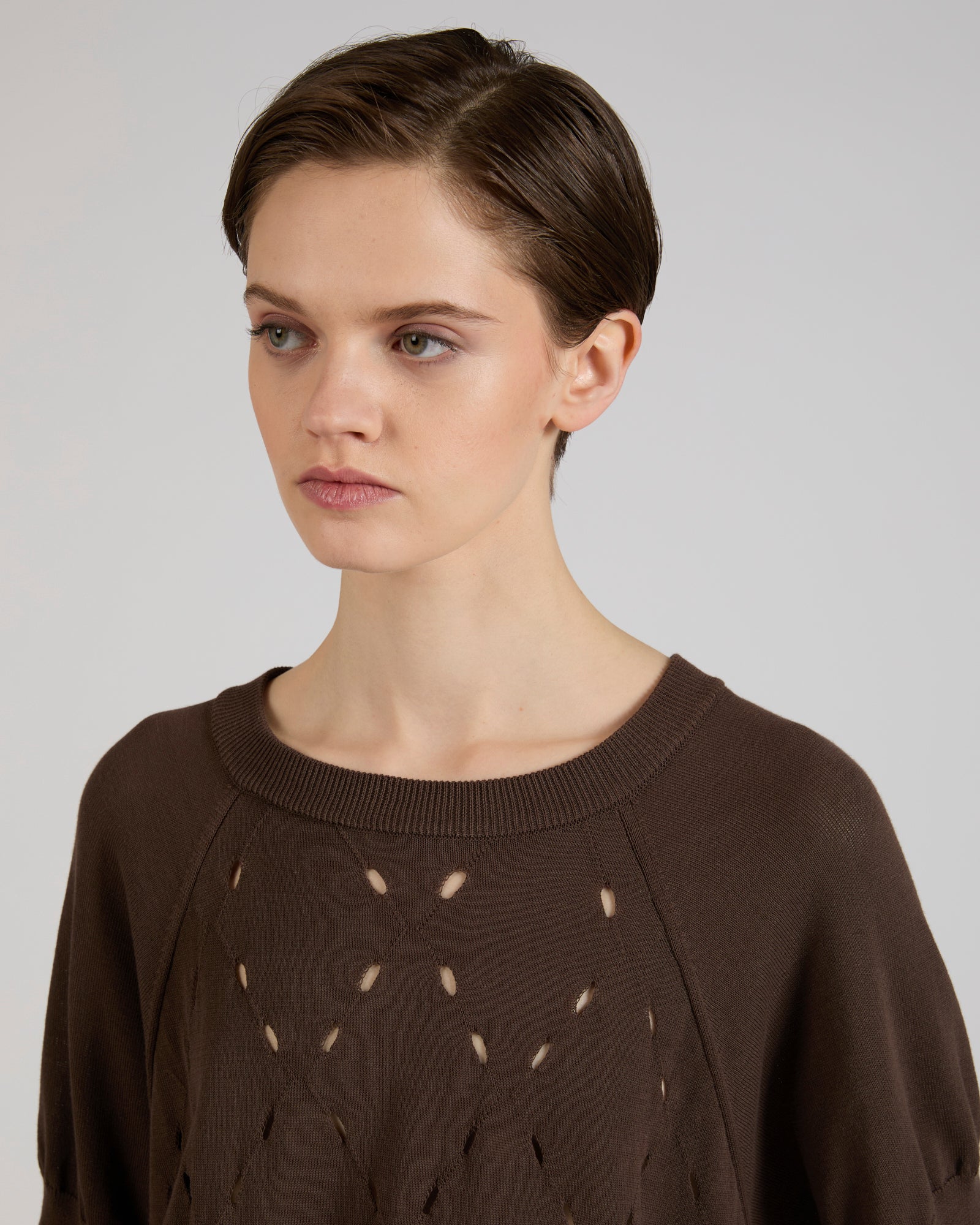 Regular fit crêpe cotton jumper - Image 4