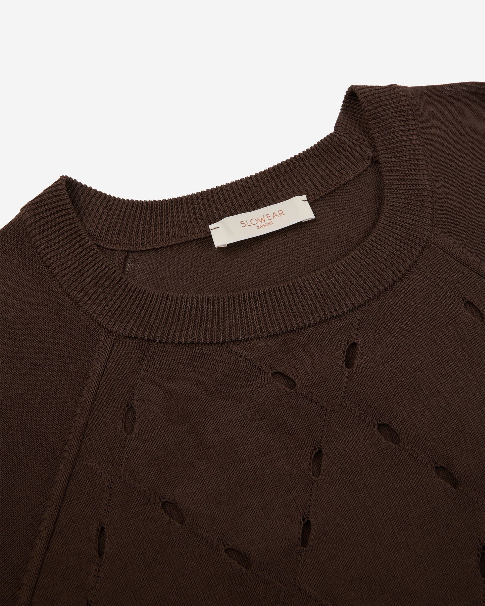 Regular fit crêpe cotton jumper - Image 6