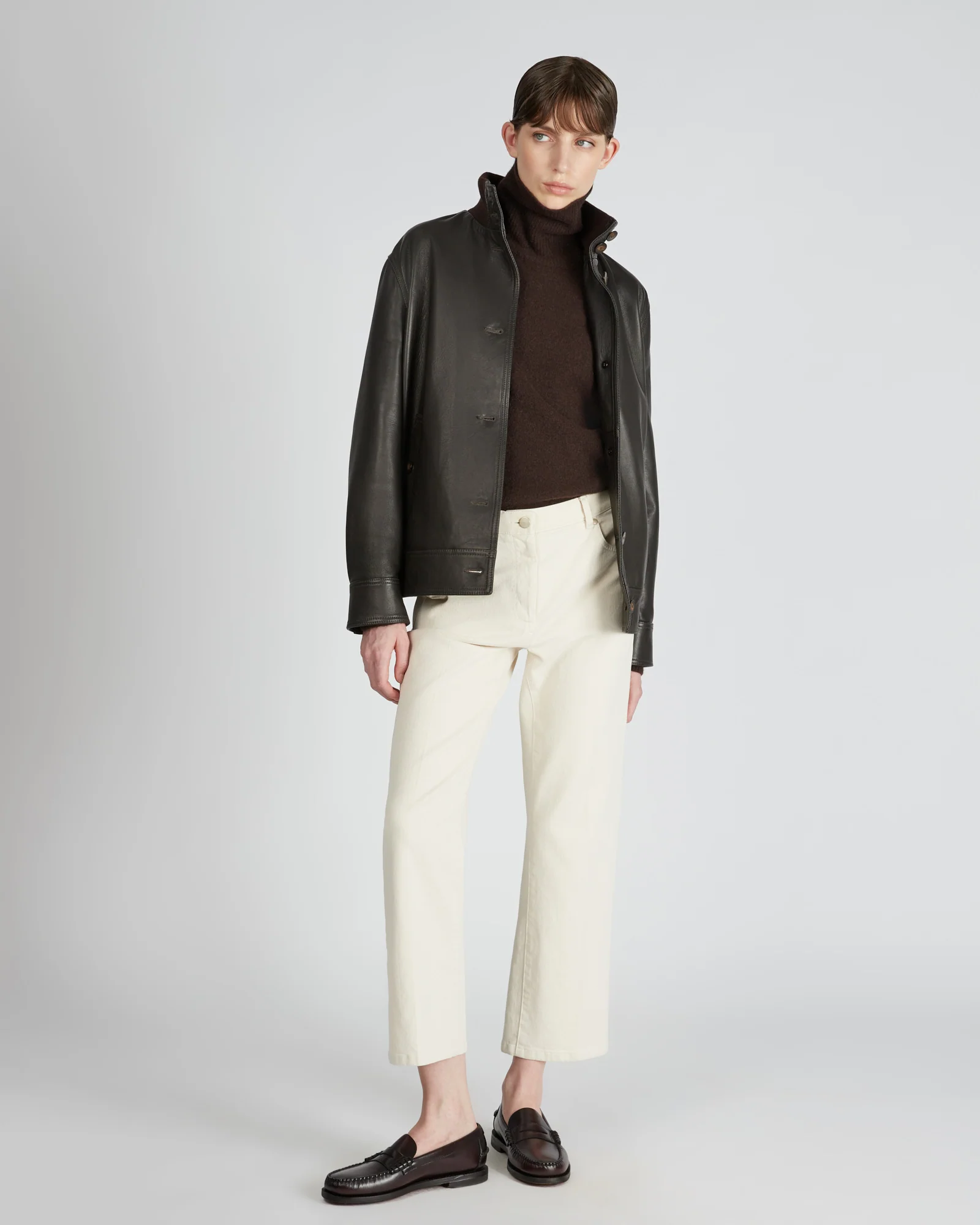 Regular fit five pocket cotton bull trousers - Image 5