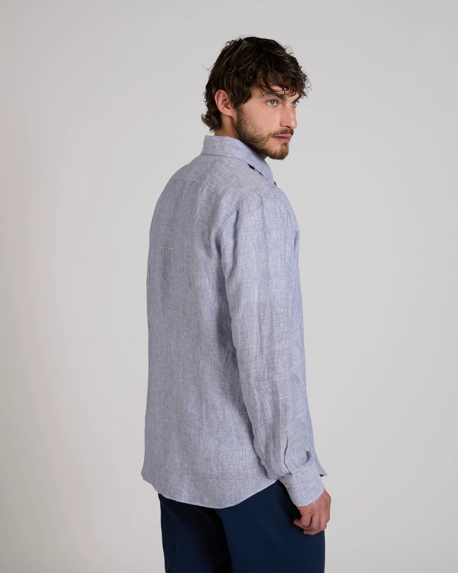 Regular fit linen shirt - Image 3
