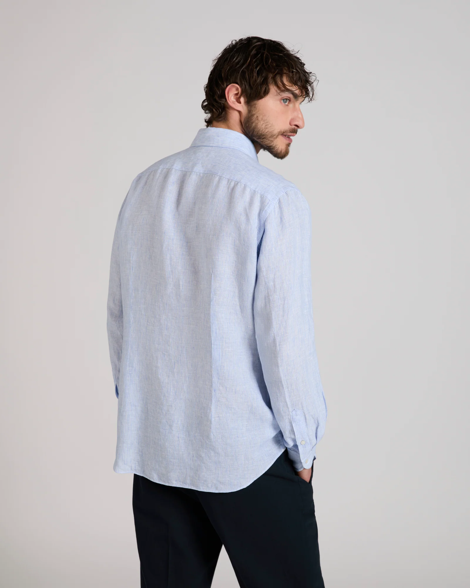 Regular fit linen shirt - Image 3