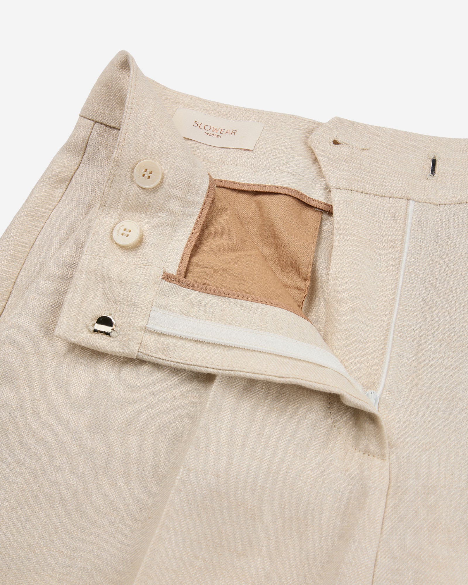 Regular fit linen trousers - Image 6