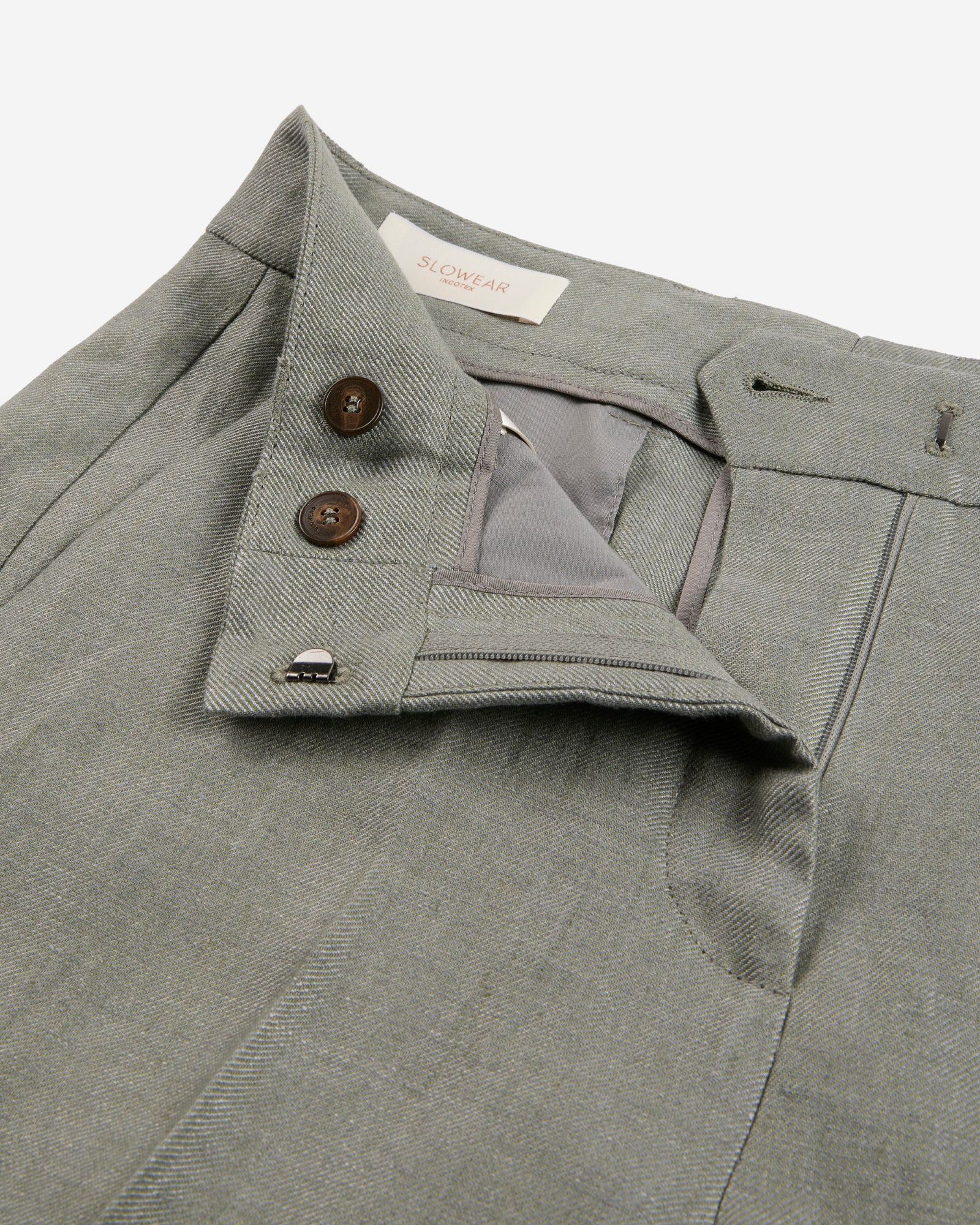 Regular fit linen trousers - Image 6