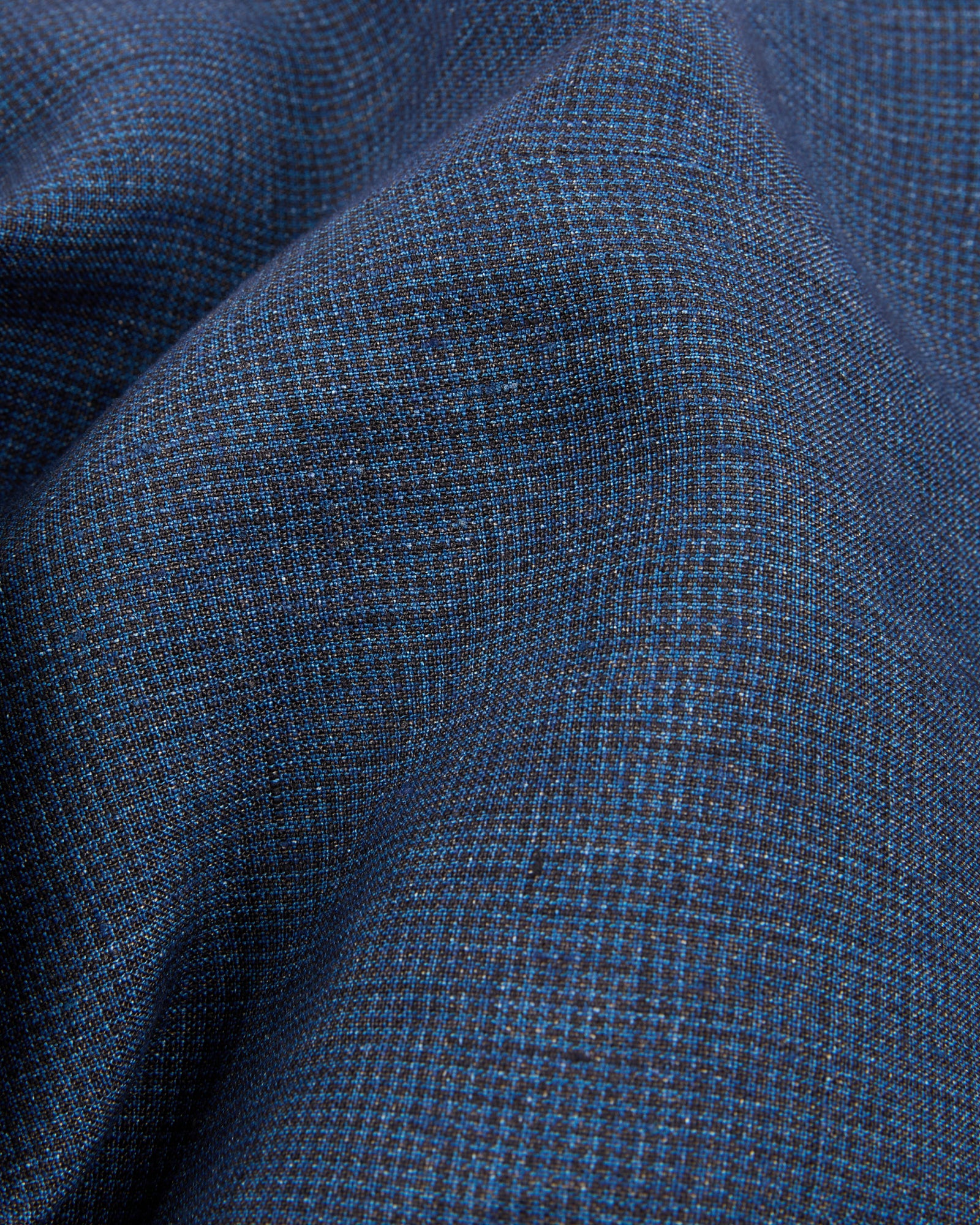 Regular fit patterned linen trousers - Image 7