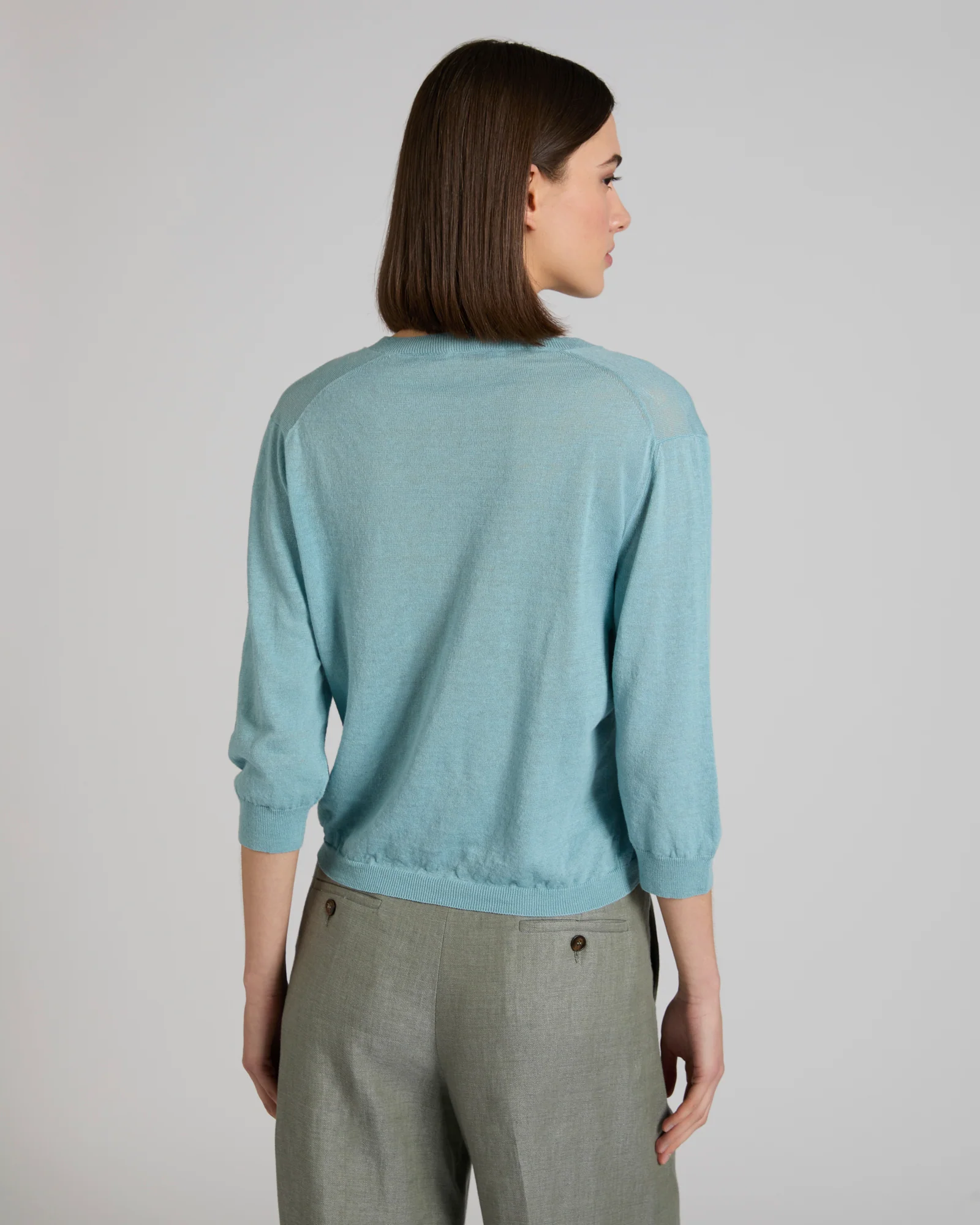 Regular fit shirt in linen and cotton - Image 3