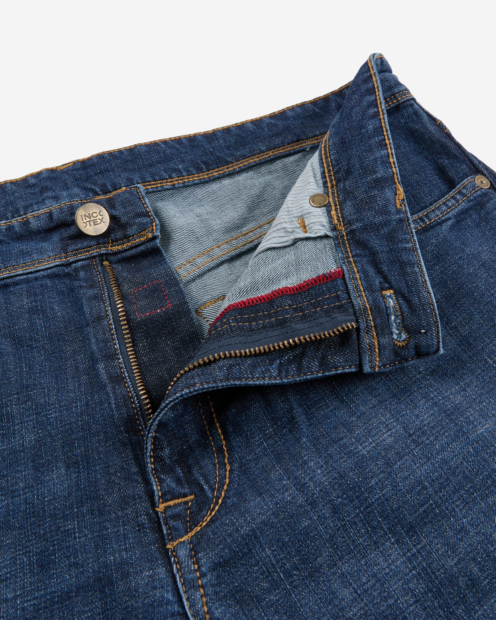 Regular fit stretch denim trousers - Image 6