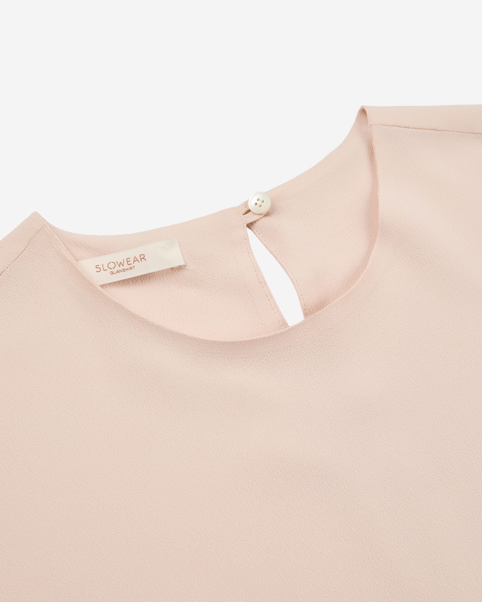Regular fit top in silk-blend crêpe de chine - Image 6
