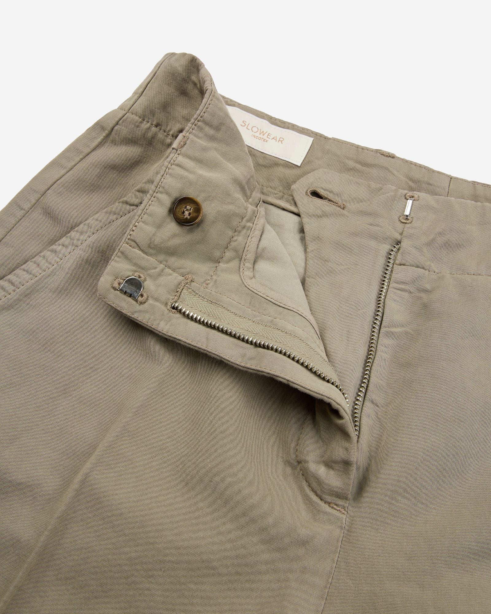 Regular fit trousers in cotton and linen twill - Image 6