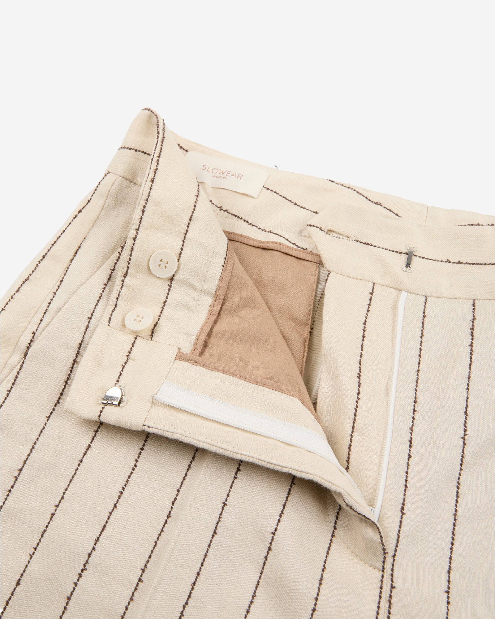 Regular fit trousers in linen blend - Image 6