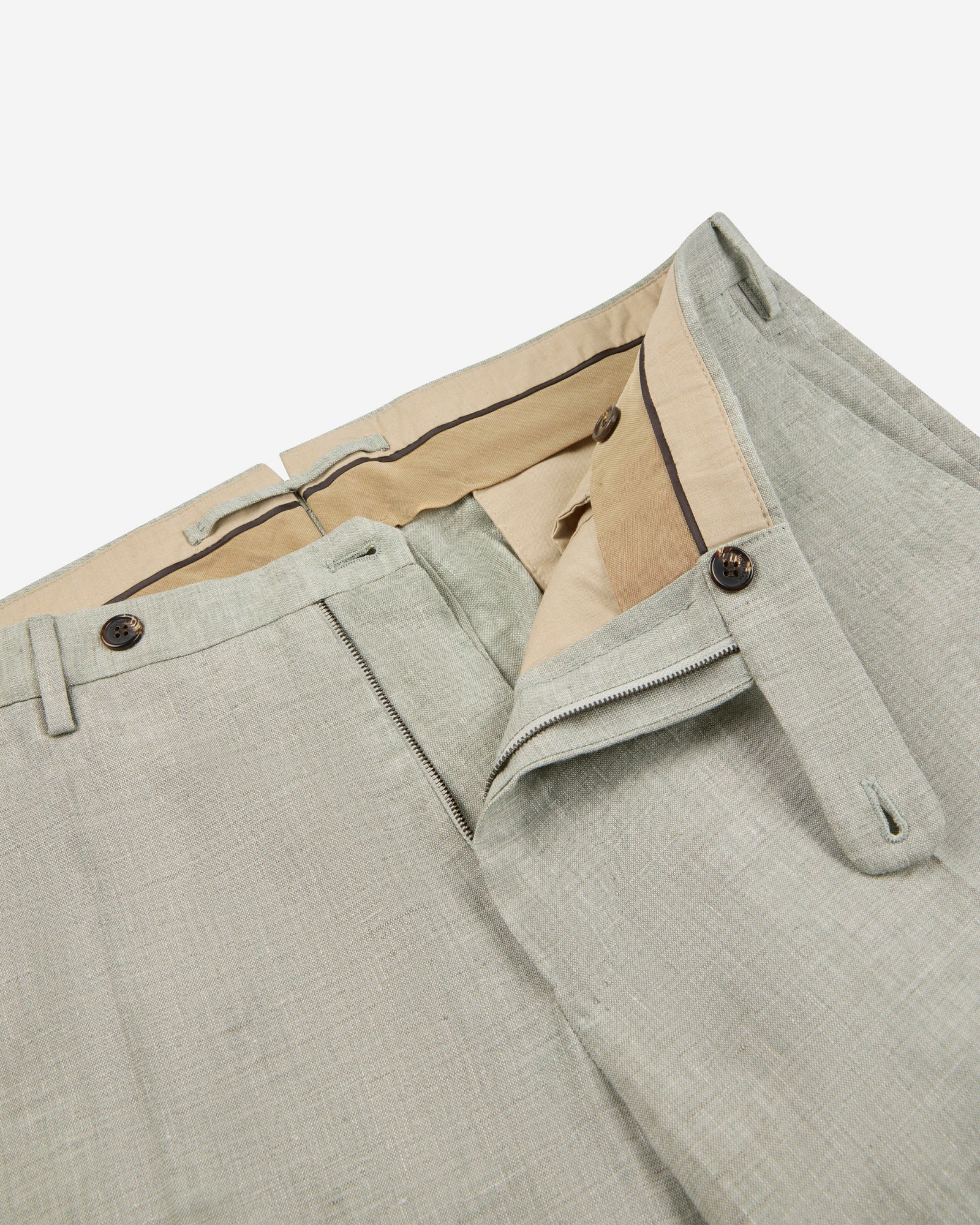 Regular fit wool and silk trousers - Image 6