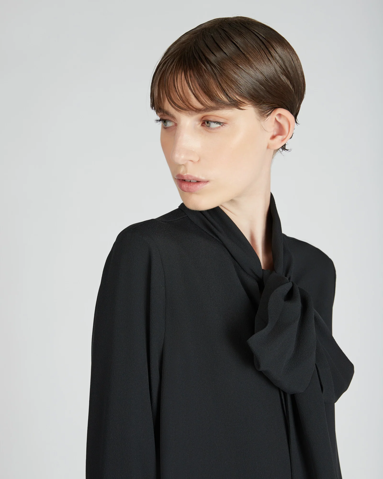 Silk and acetate crêpe de chine wide fit shirt - Image 4