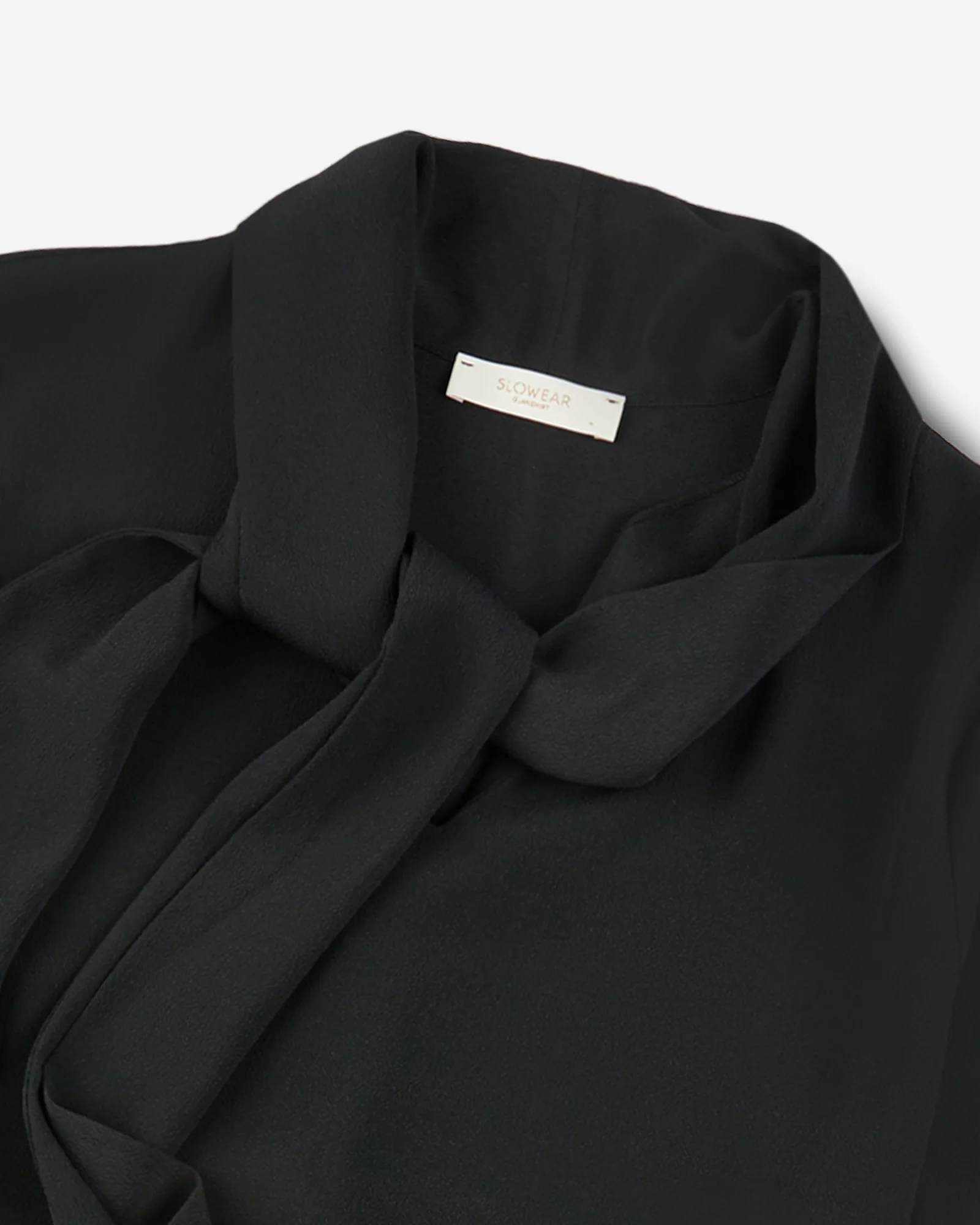 Silk and acetate crêpe de chine wide fit shirt - Image 6