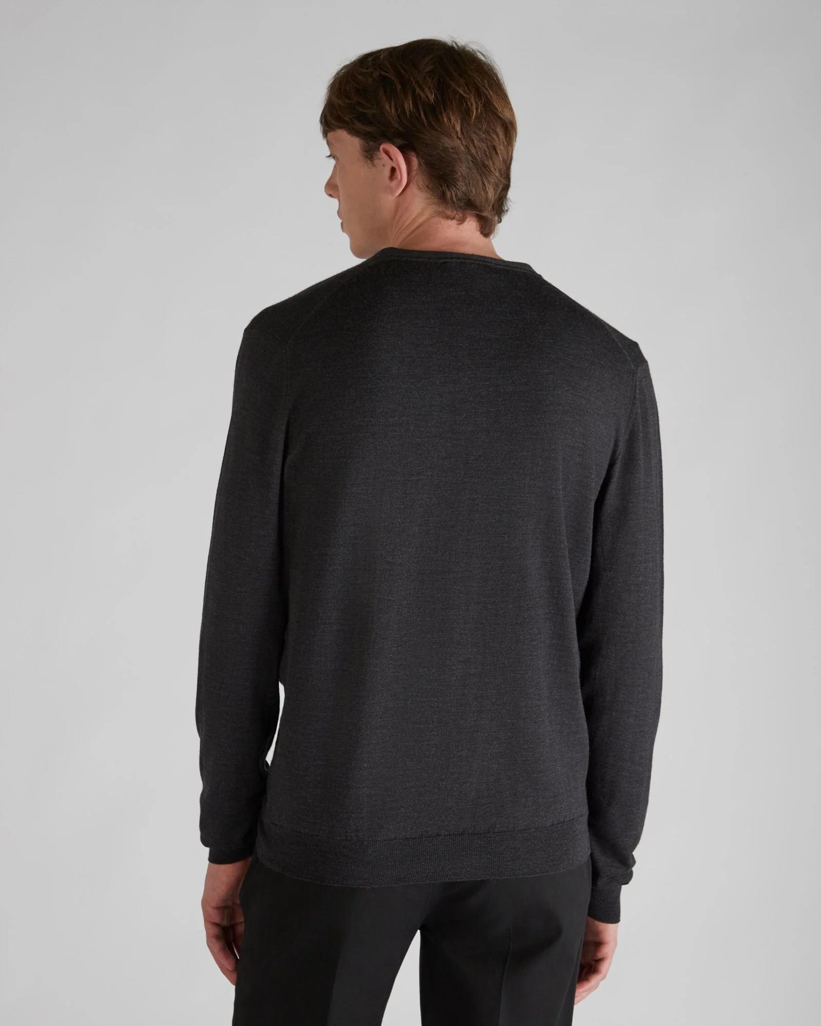 Slim-fit cardigan in certified Flexwool - Image 3