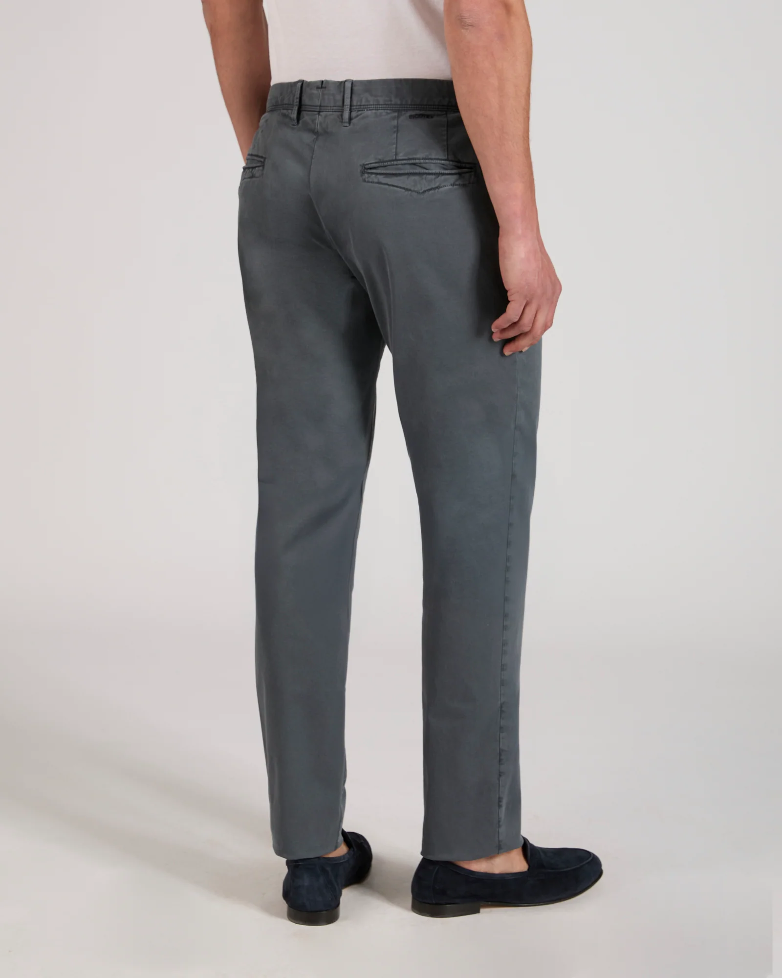 Slim-fit certified stretch gabardine trousers - Image 3