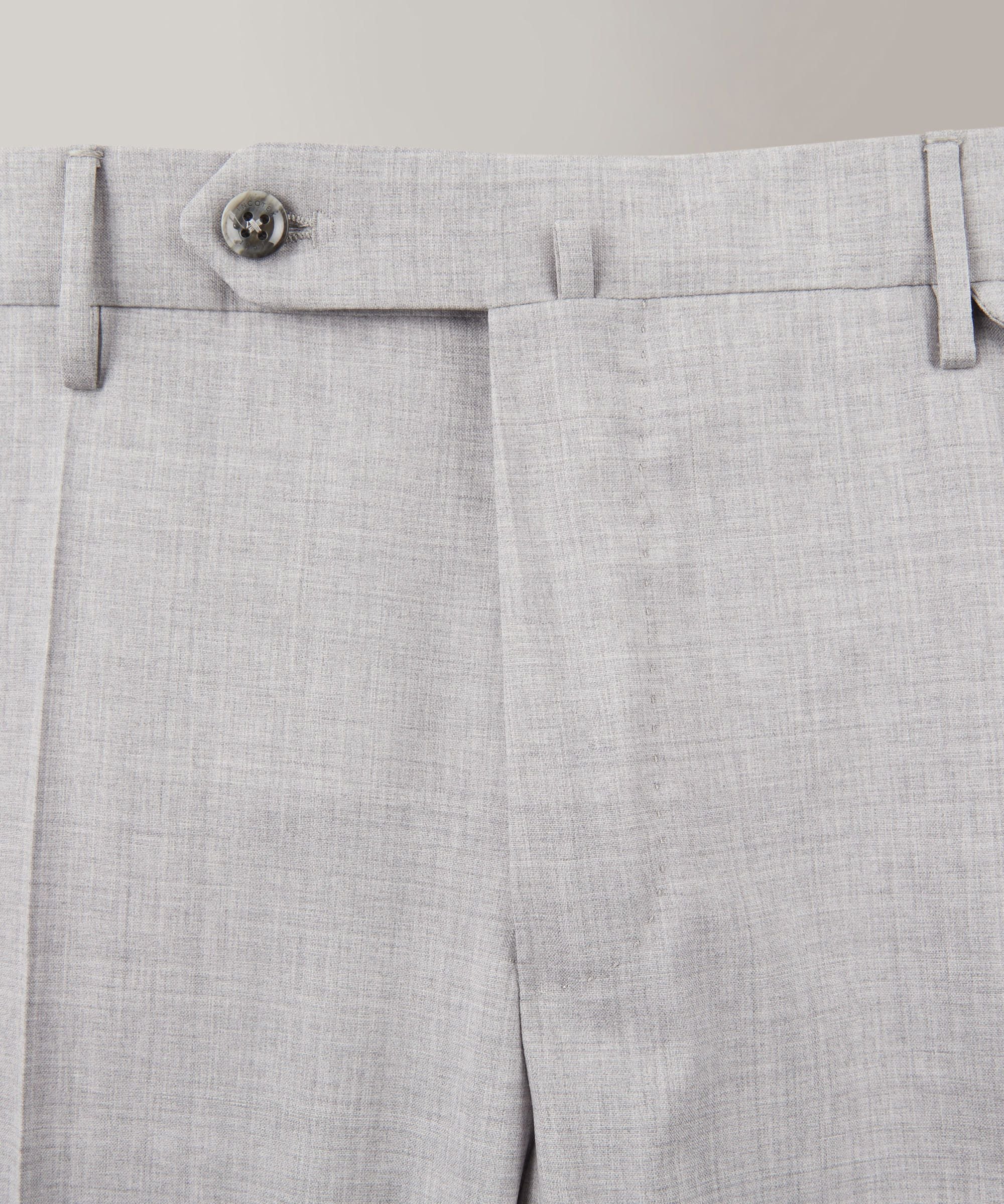 Slim-fit certified tropical wool trousers - Image 6