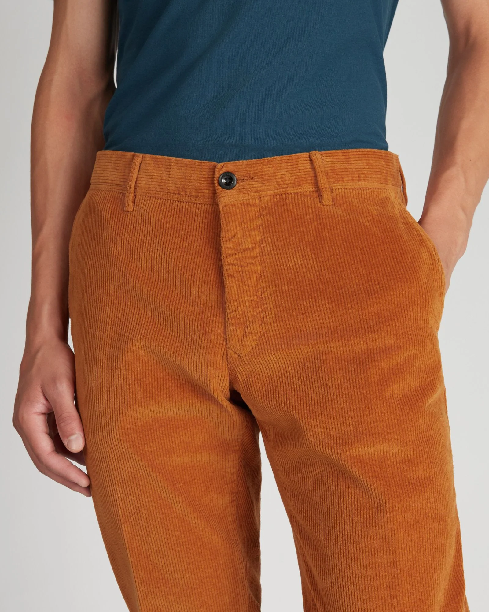 Slim fit corduroy trousers - Image 4