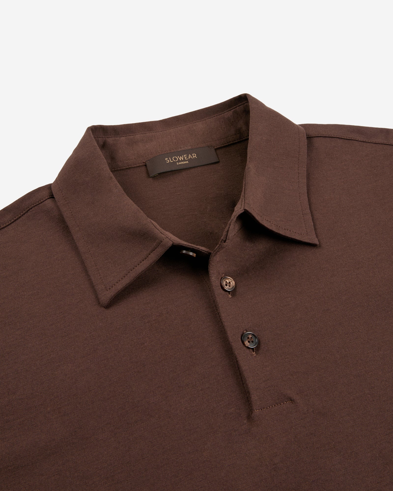 Slim fit cotton and silk jersey polo shirt - Image 6
