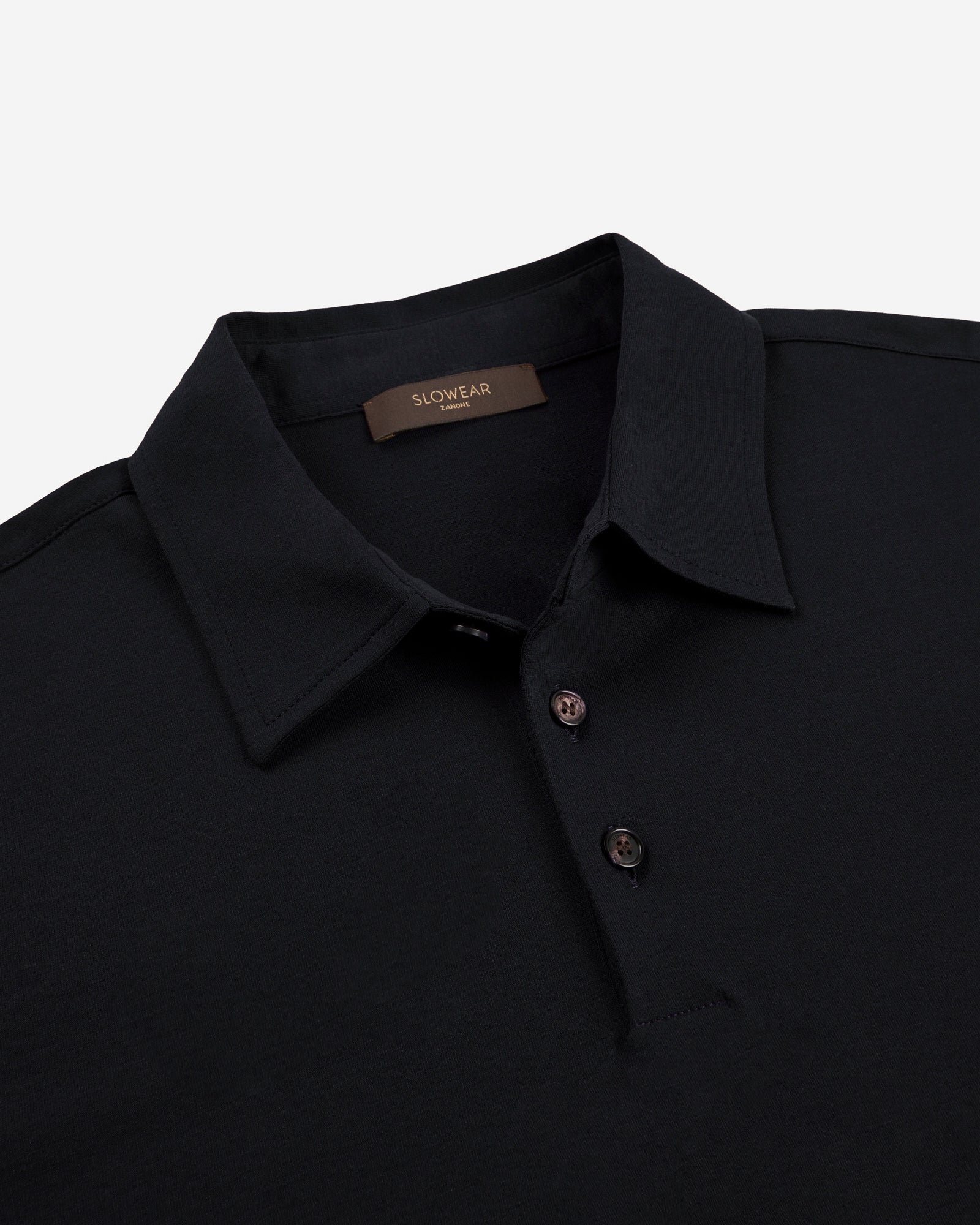Slim fit cotton and silk jersey polo shirt - Image 6