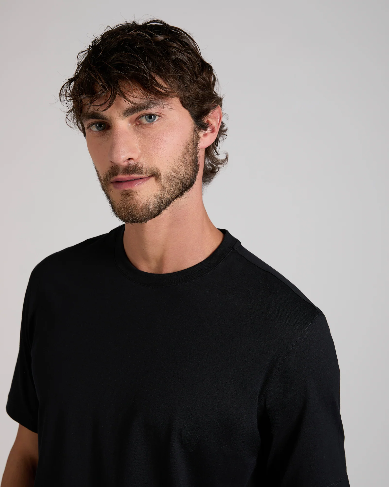Slim fit cotton and silk jersey T-shirt - Image 4