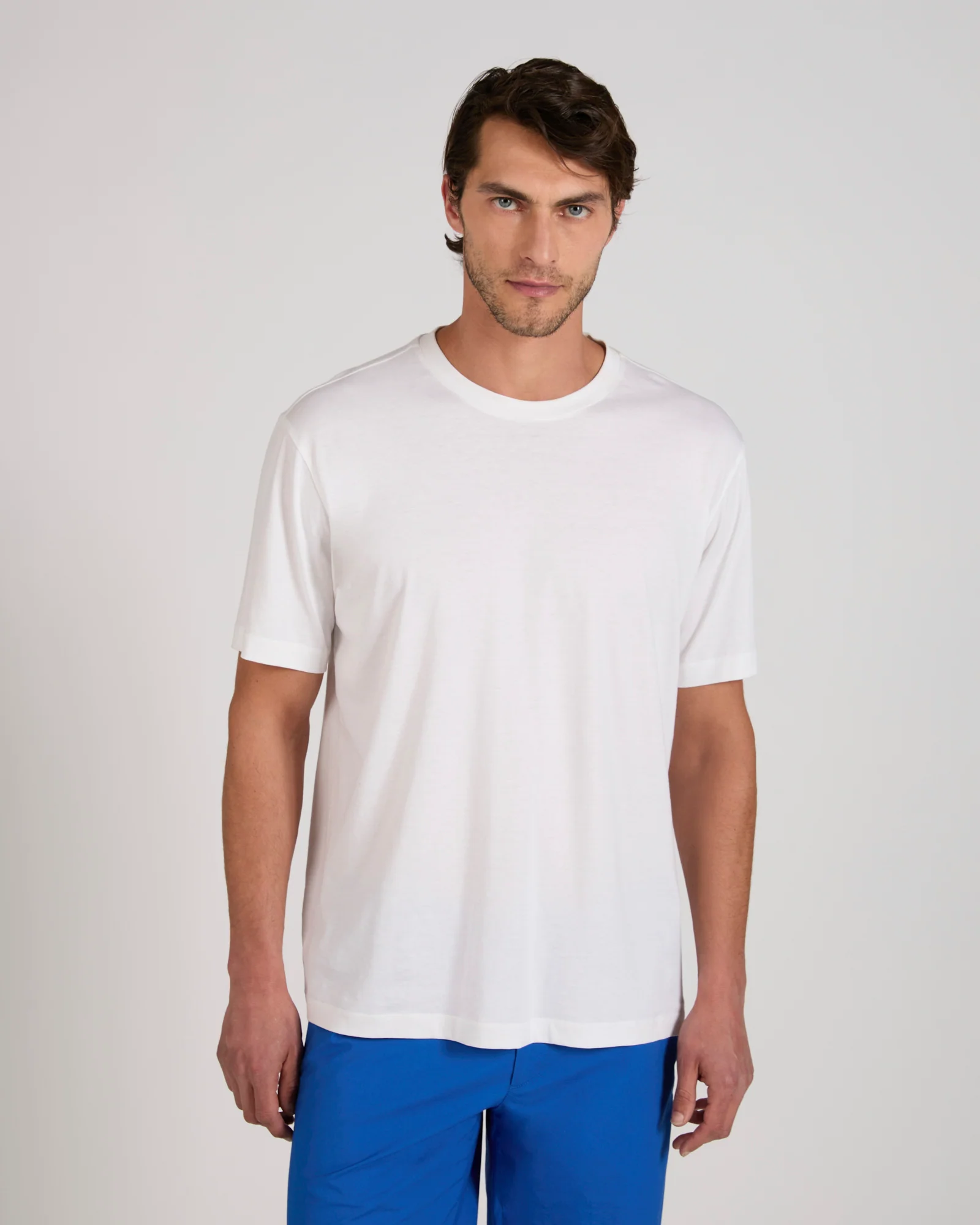 Slim fit cotton and silk jersey T-shirt - Image 2