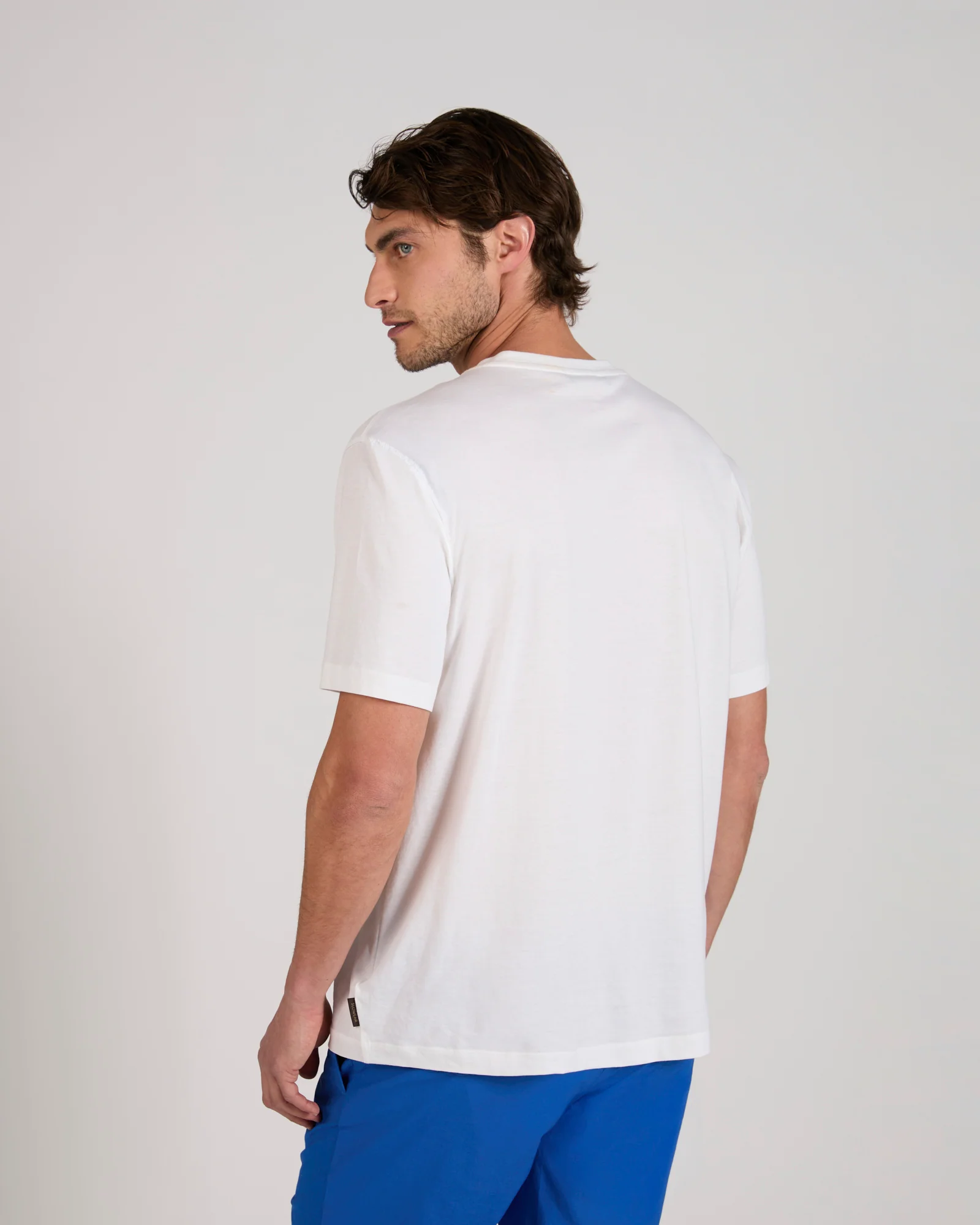 Slim fit cotton and silk jersey T-shirt - Image 3