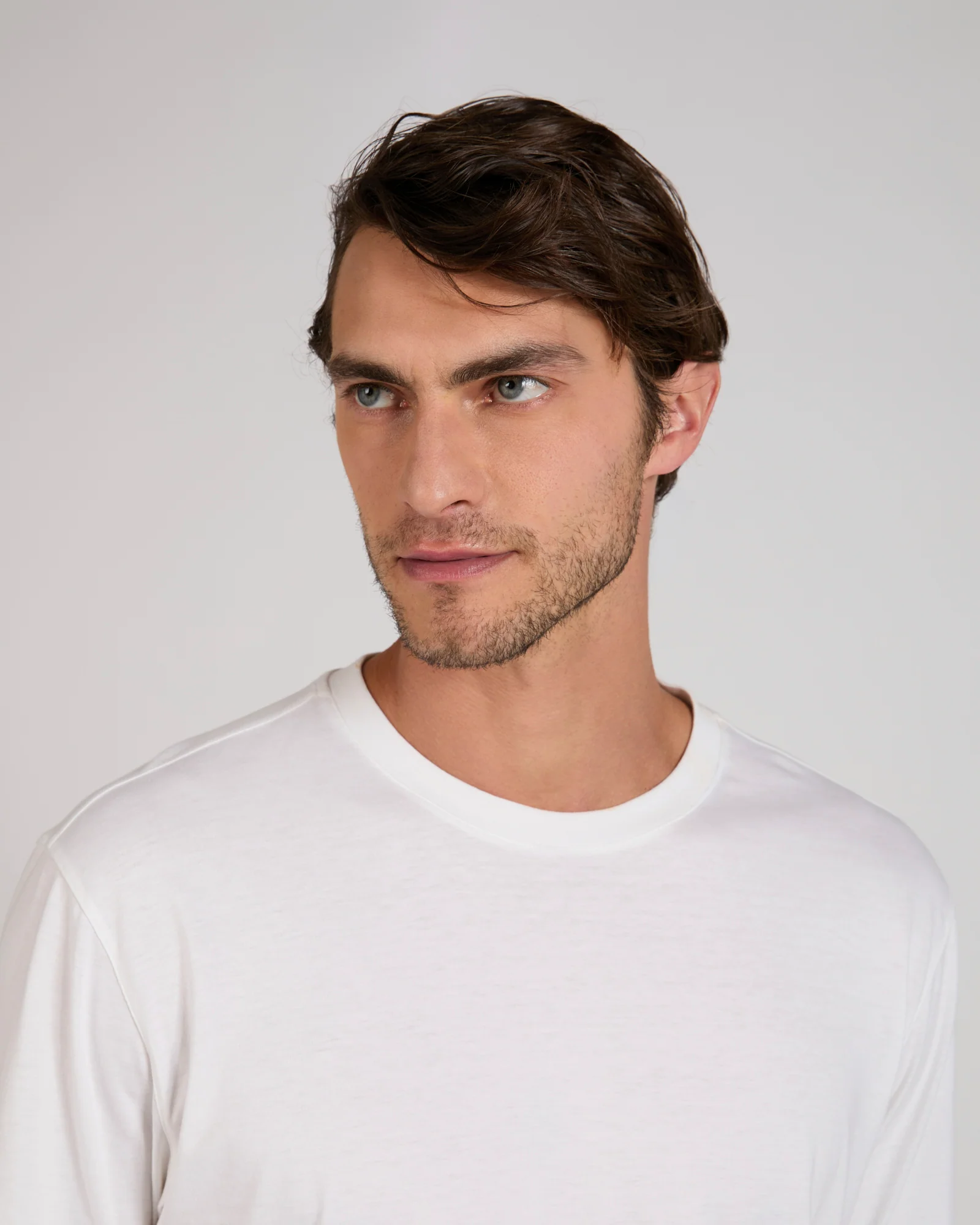 Slim fit cotton and silk jersey T-shirt - Image 4