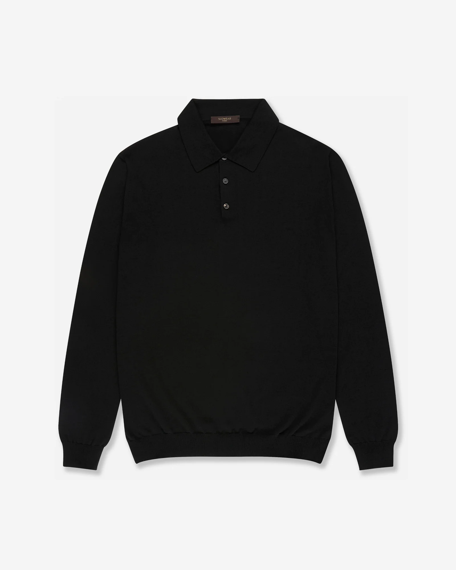 Slim fit cotton and silk polo shirt