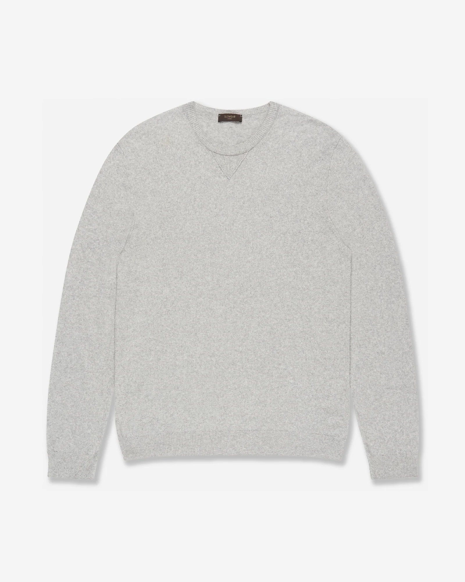 Slim fit cotton bouclé crew-neck jumper